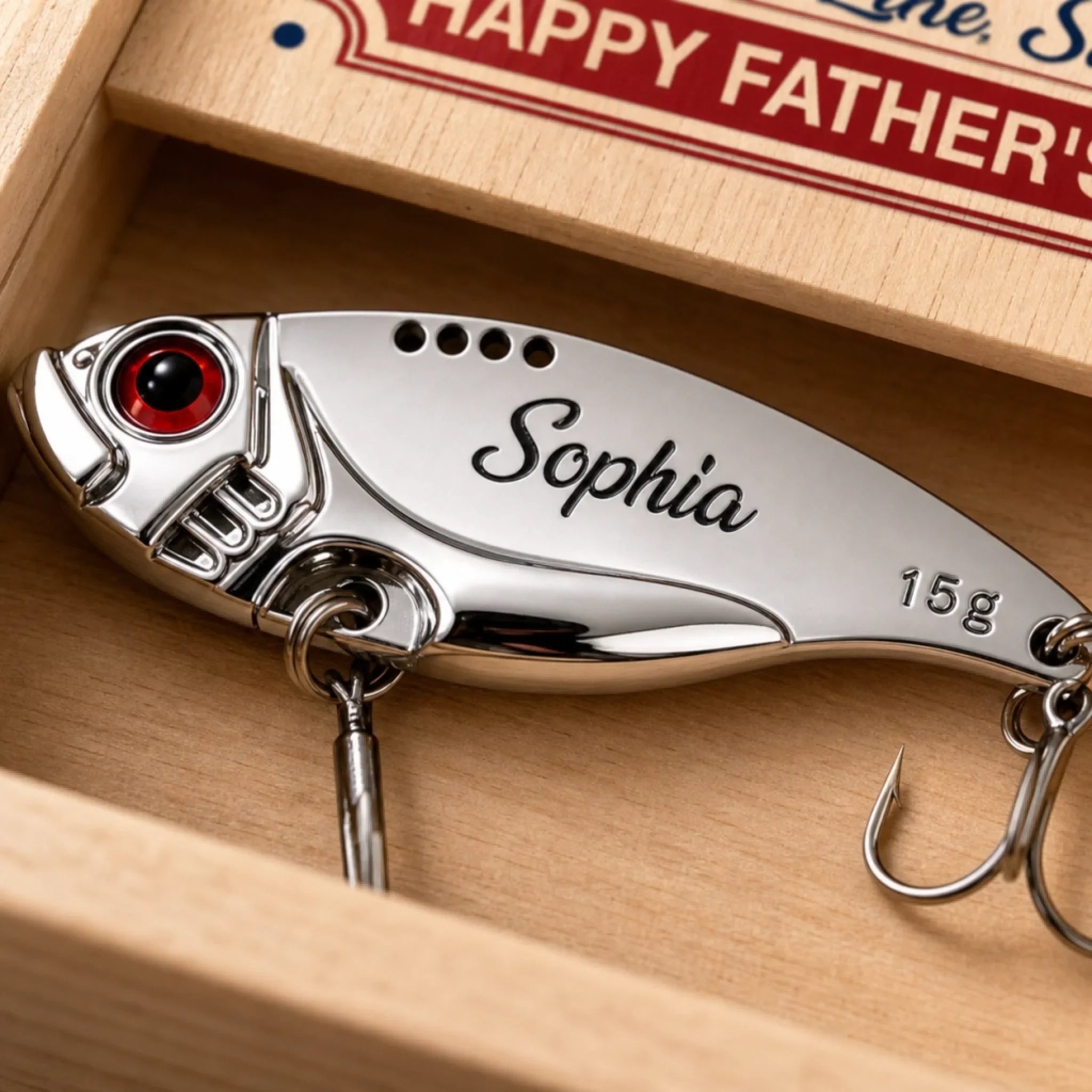 Custom Fishing Lure - Personalized Father's Day Fishing Gifts For Fisherman, Dad, Grandpa - Hooked On Fishing Life