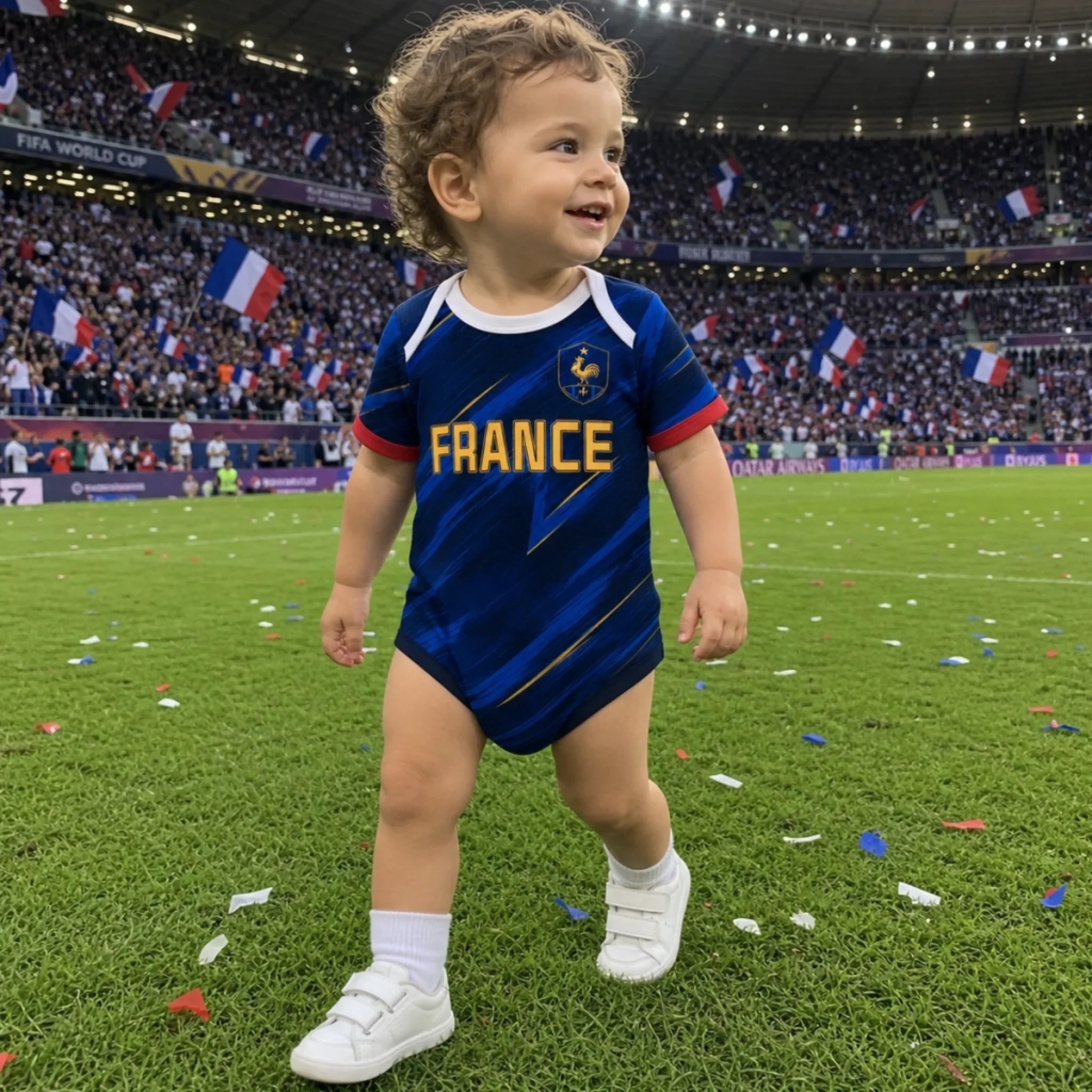 Custom Mexico World Football Baby Jersey Bodysuit
 - Personalized Baby Shower, Gender Reveal Gifts For New Moms, New Dads, Football Lovers - The Team's Youngest MVP