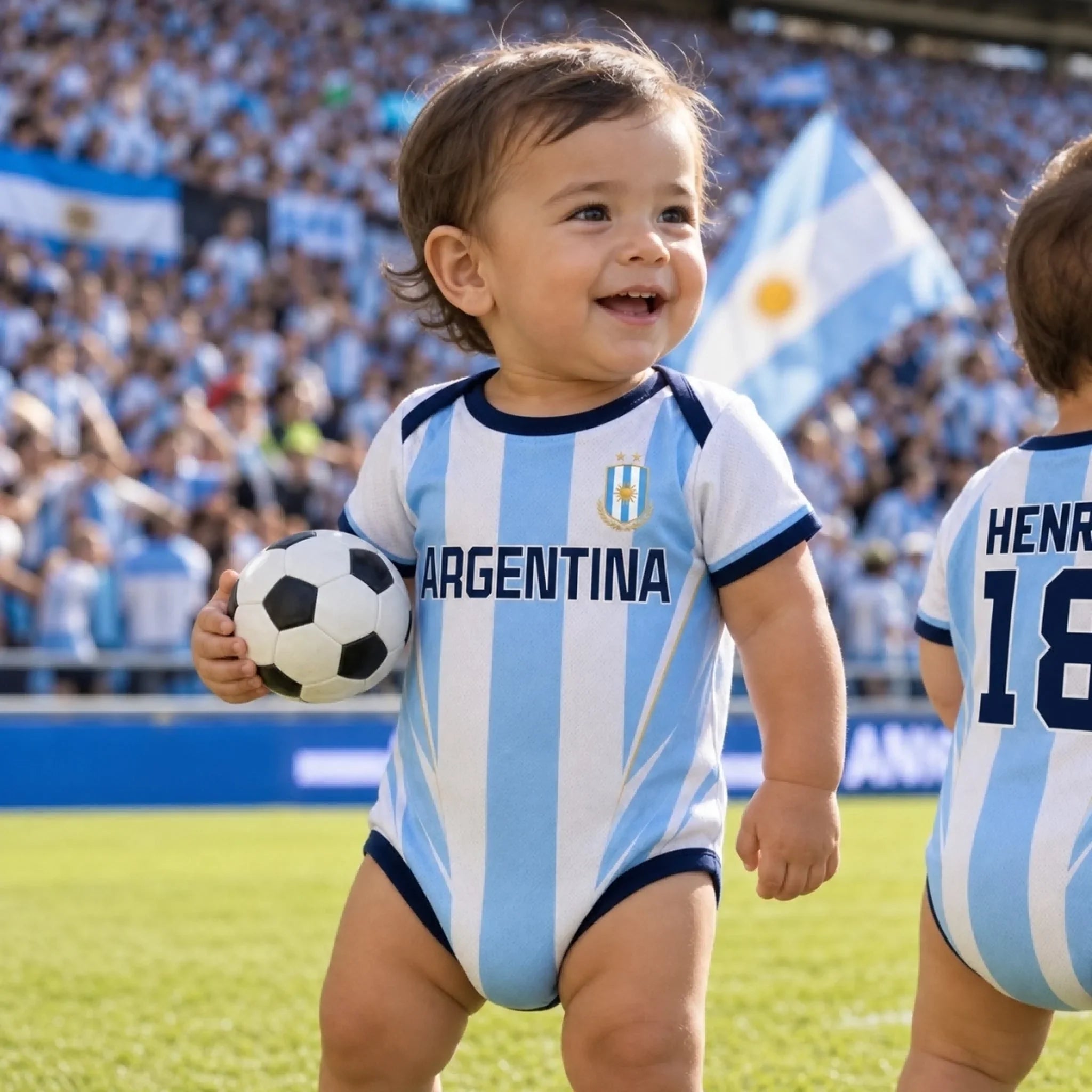 Custom Mexico World Football Baby Jersey Bodysuit
 - Personalized Baby Shower, Gender Reveal Gifts For New Moms, New Dads, Football Lovers - The Team's Youngest MVP