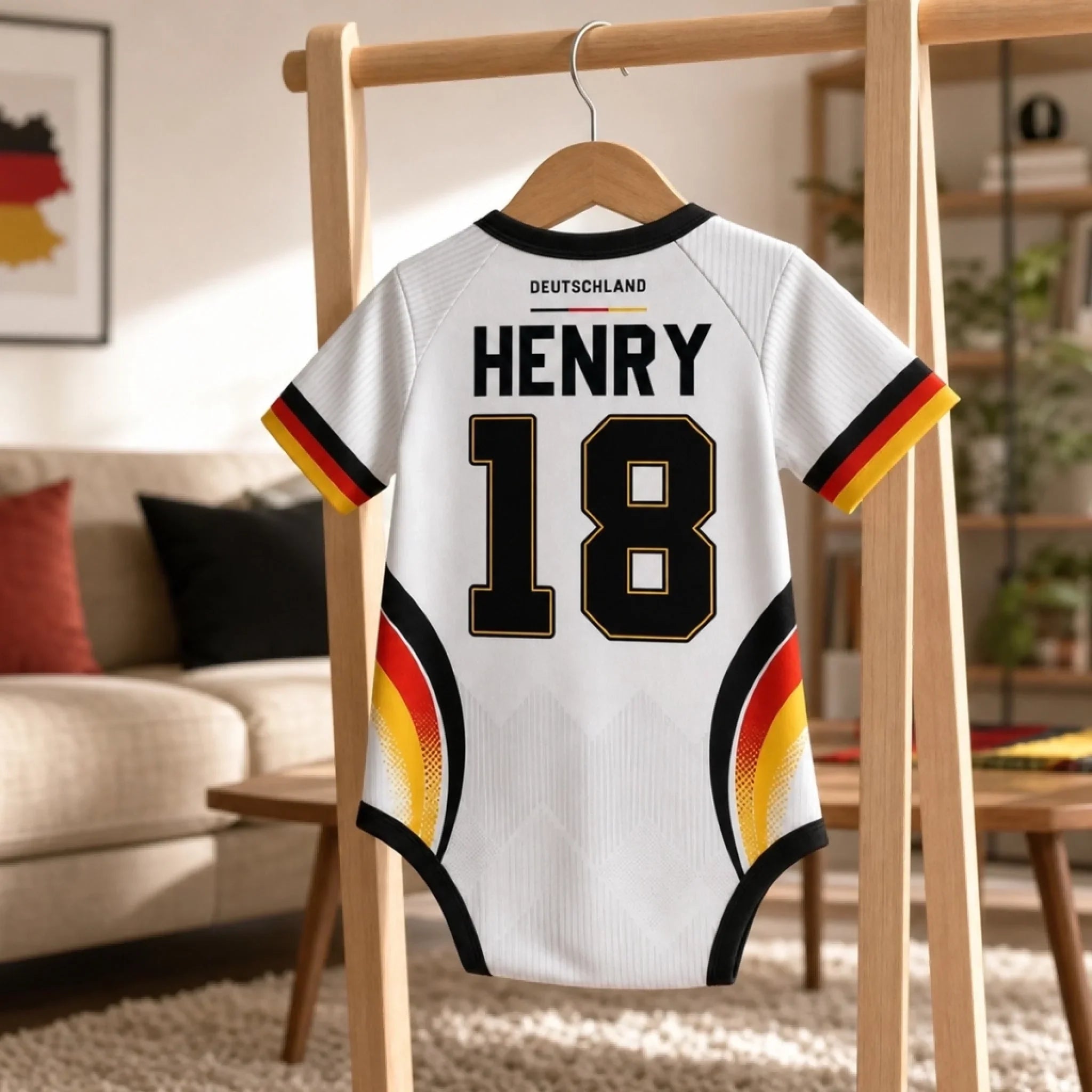 Custom Mexico World Football Baby Jersey Bodysuit
 - Personalized Baby Shower, Gender Reveal Gifts For New Moms, New Dads, Football Lovers - The Team's Youngest MVP