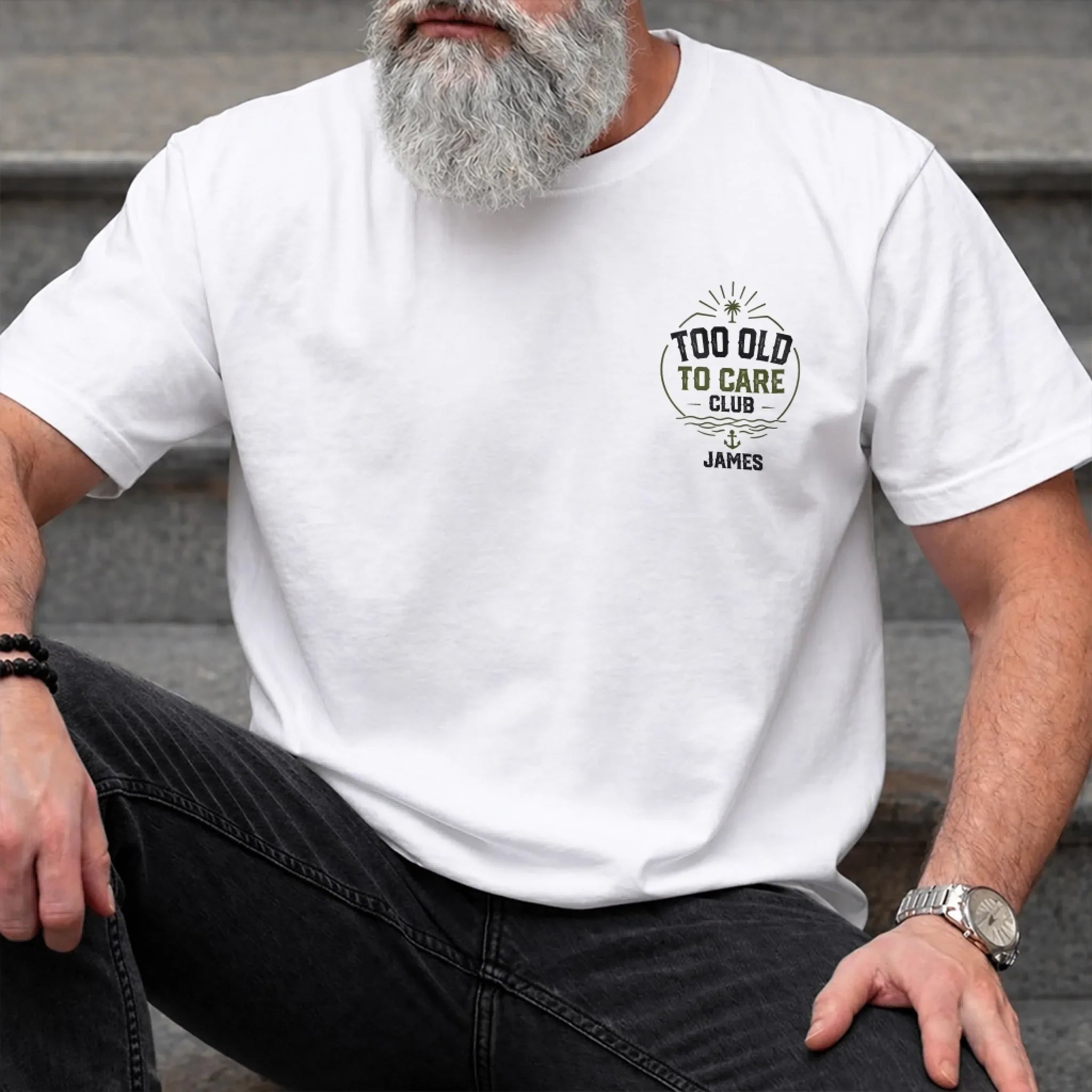 Custom Summer T-shirt - Personalized Retirement Gifts For Women, Men - Too Old To Care