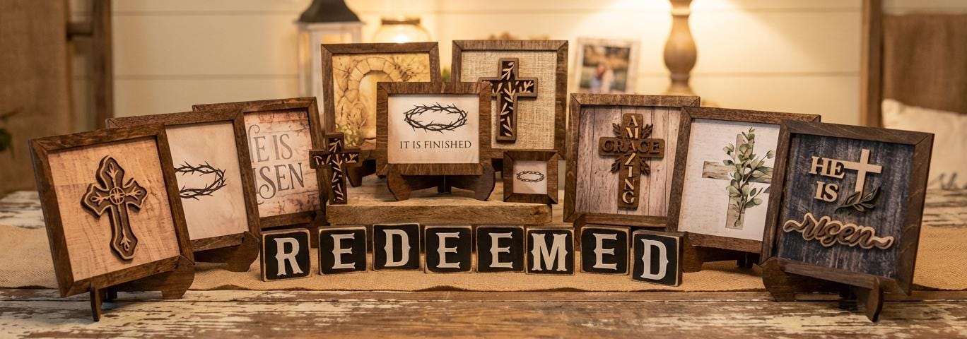 Empty Tomb Christian Art – He Is Risen Wall Decor