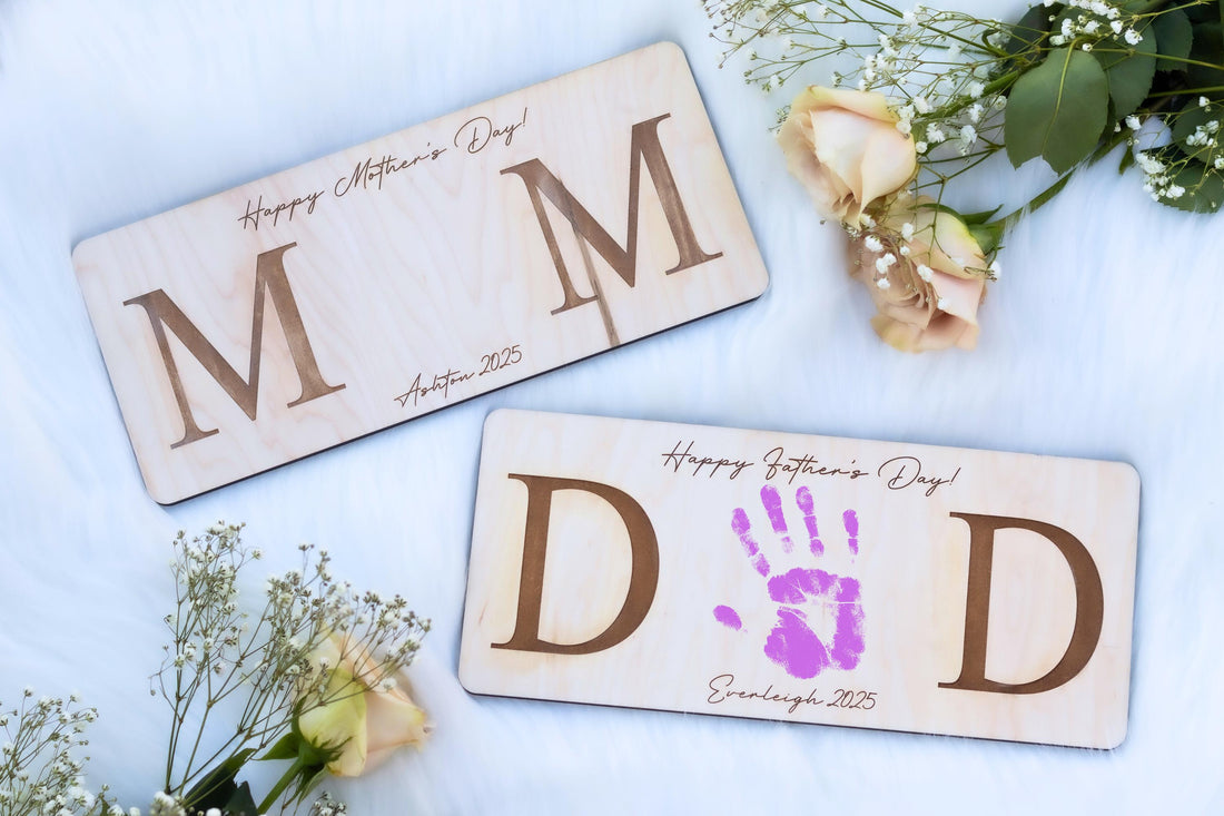 First Mother's Day Keepsake, Mother's Day Handprint, Baby's First Mother's Day Footprint Art