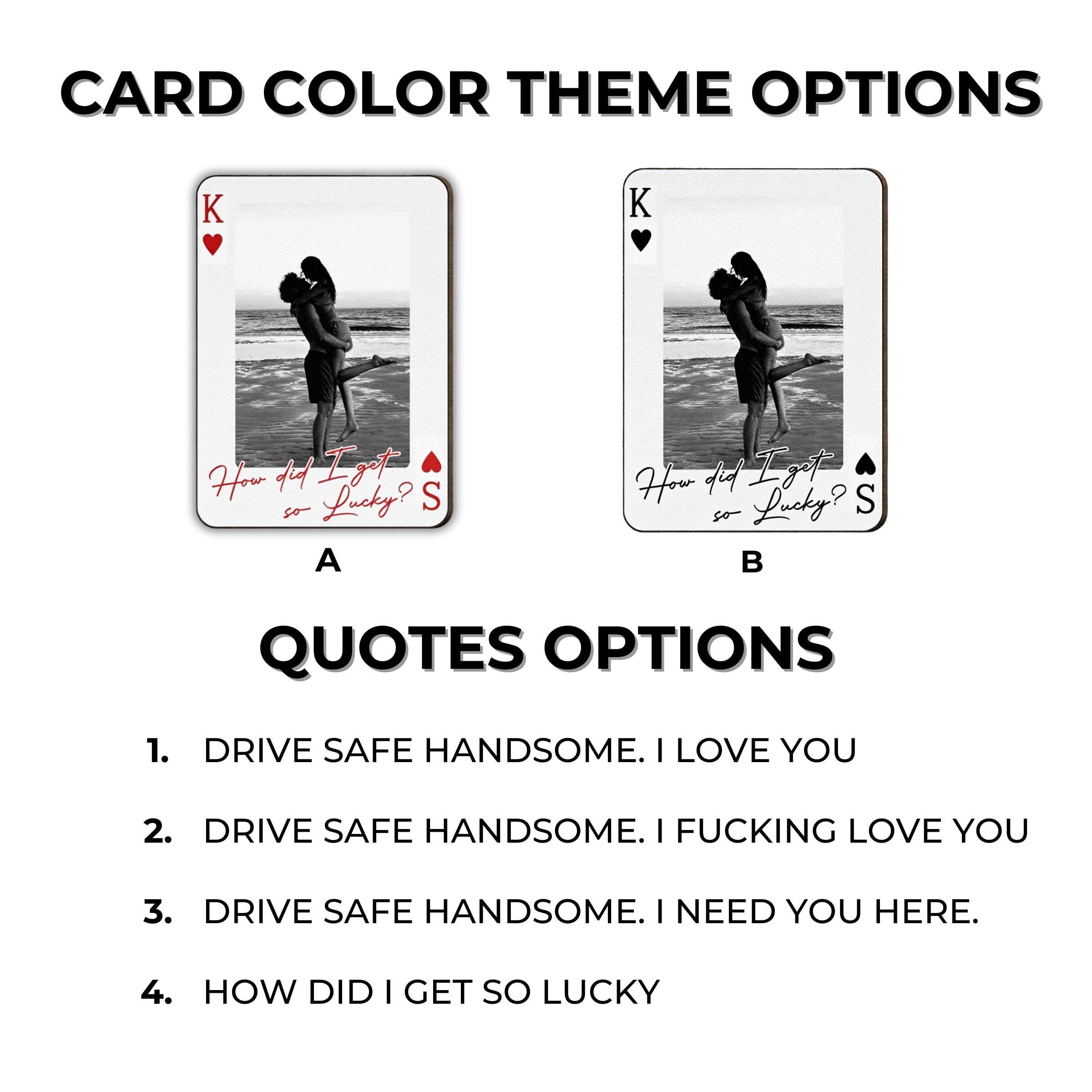 King & Queen Custom Photo Car Visor Clip – Drive Safe I Love You