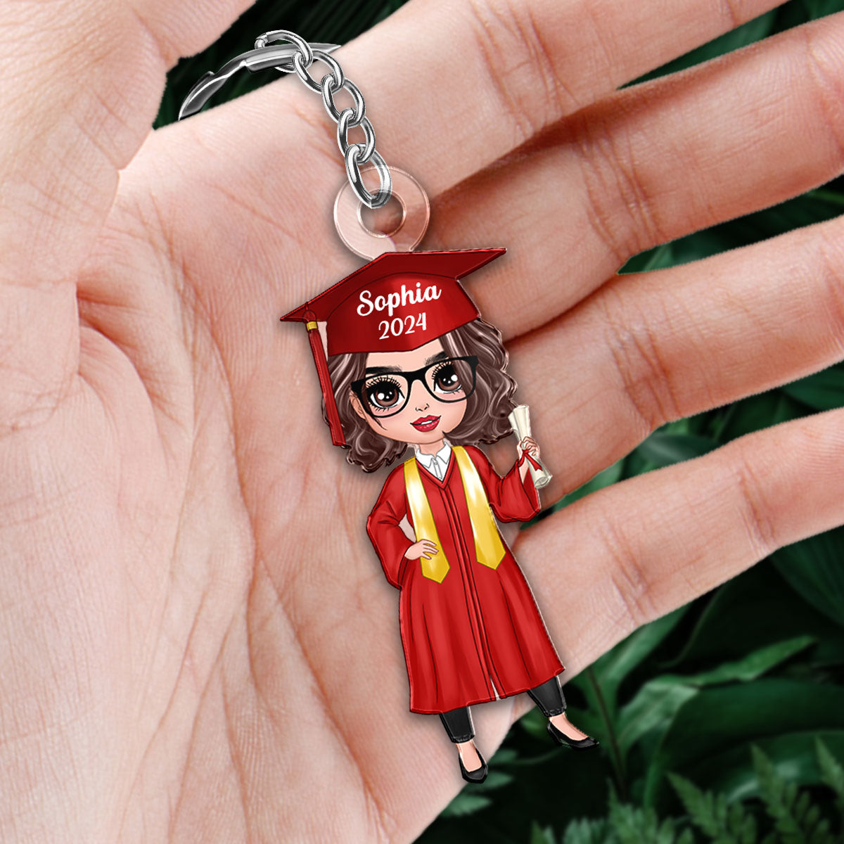 Class Of 2025 Senior Graduation Gift For  Daughter Personalized Acrylic Keychain