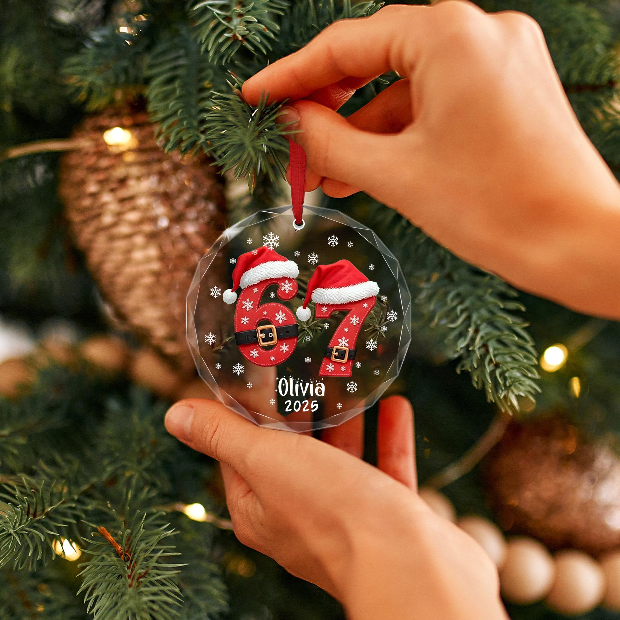 6 7 Ornament, Custom six seven Funny Christmas Gift