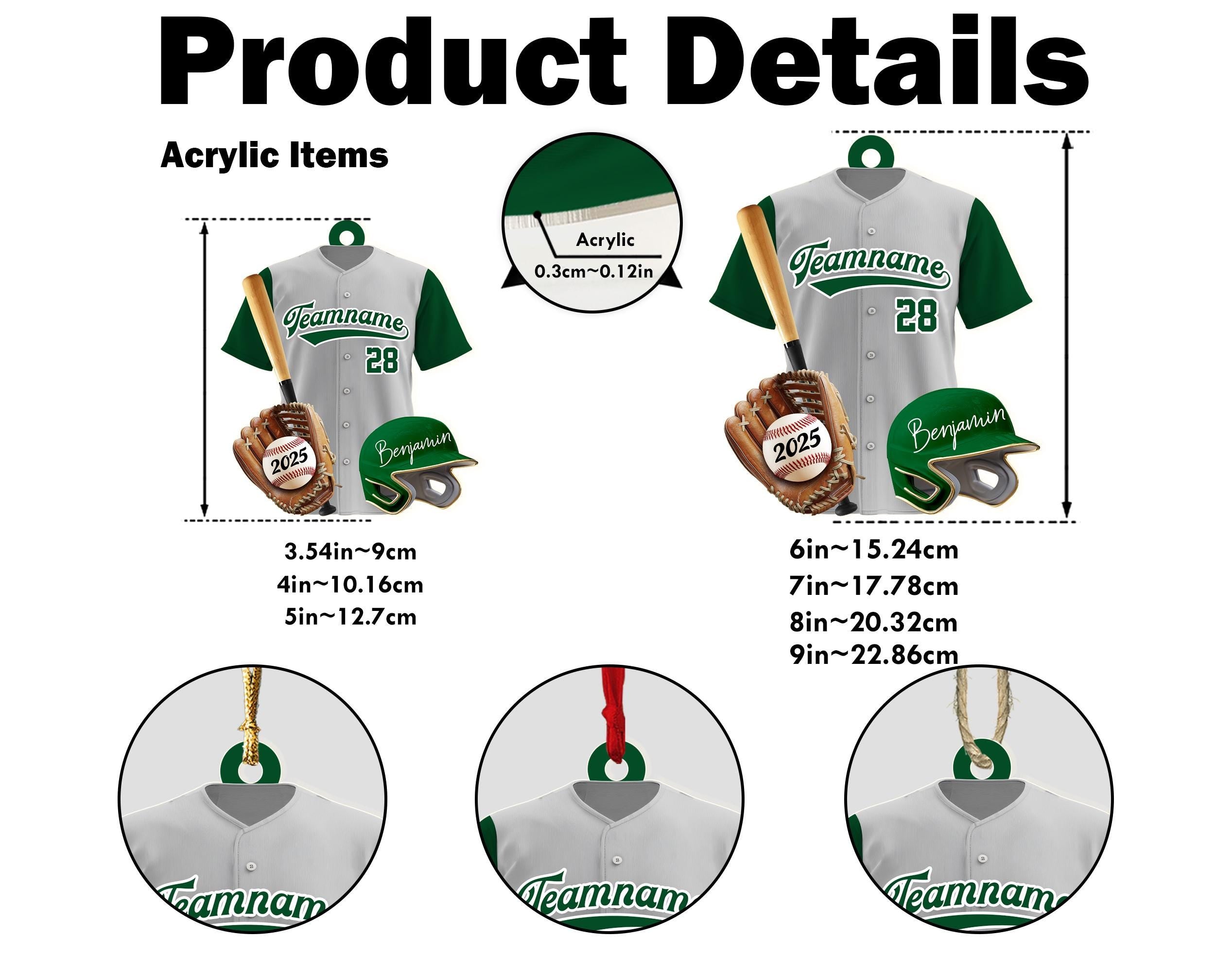 Personalized Baseball Player Christmas Ornament, Sport Ornament, Baseball Fan Gift, Baseball Team Gift, Team Christmas Gift, Christmas Decor