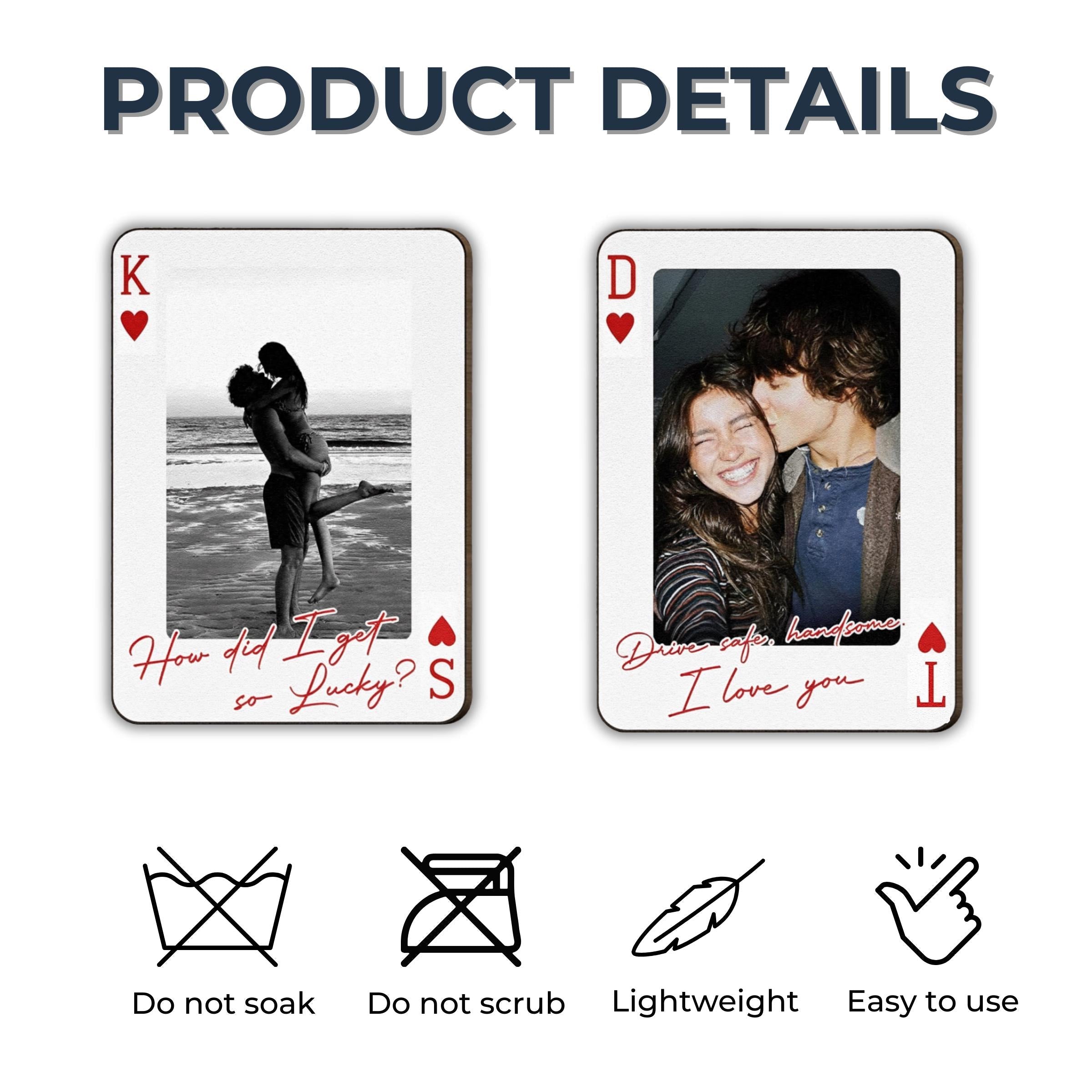 King & Queen Custom Photo Car Visor Clip – Drive Safe I Love You
