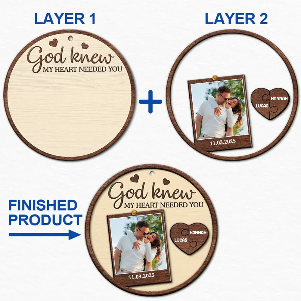 All Of Me Loves All Of You - Personalized Custom Wood Ornament - Gift For Couples