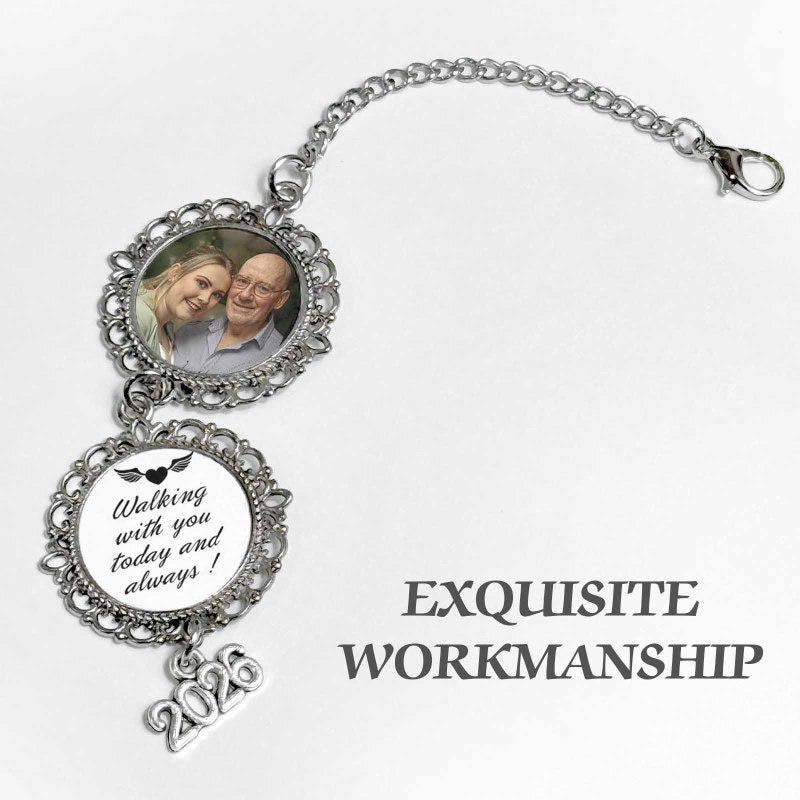 Custom Graduation Tassel With Photo Charm, Memorial Cap Ornament