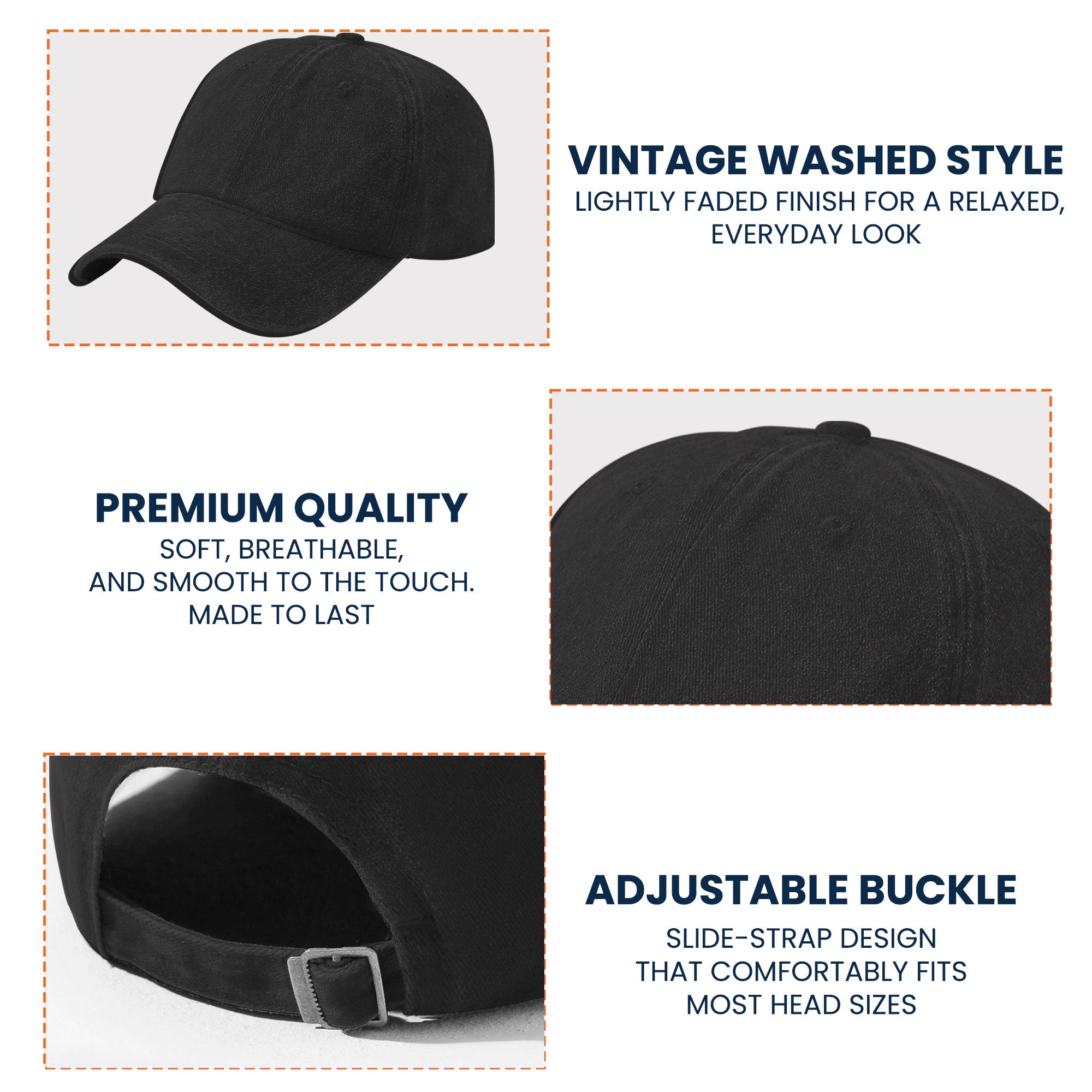 A Man And His Cat - Personalized Distressed Denim Cap
