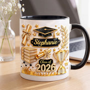 Class Of Graduation - Personalized Mug - Graduation Gift, Keepsake For Daughter, Granddaughter