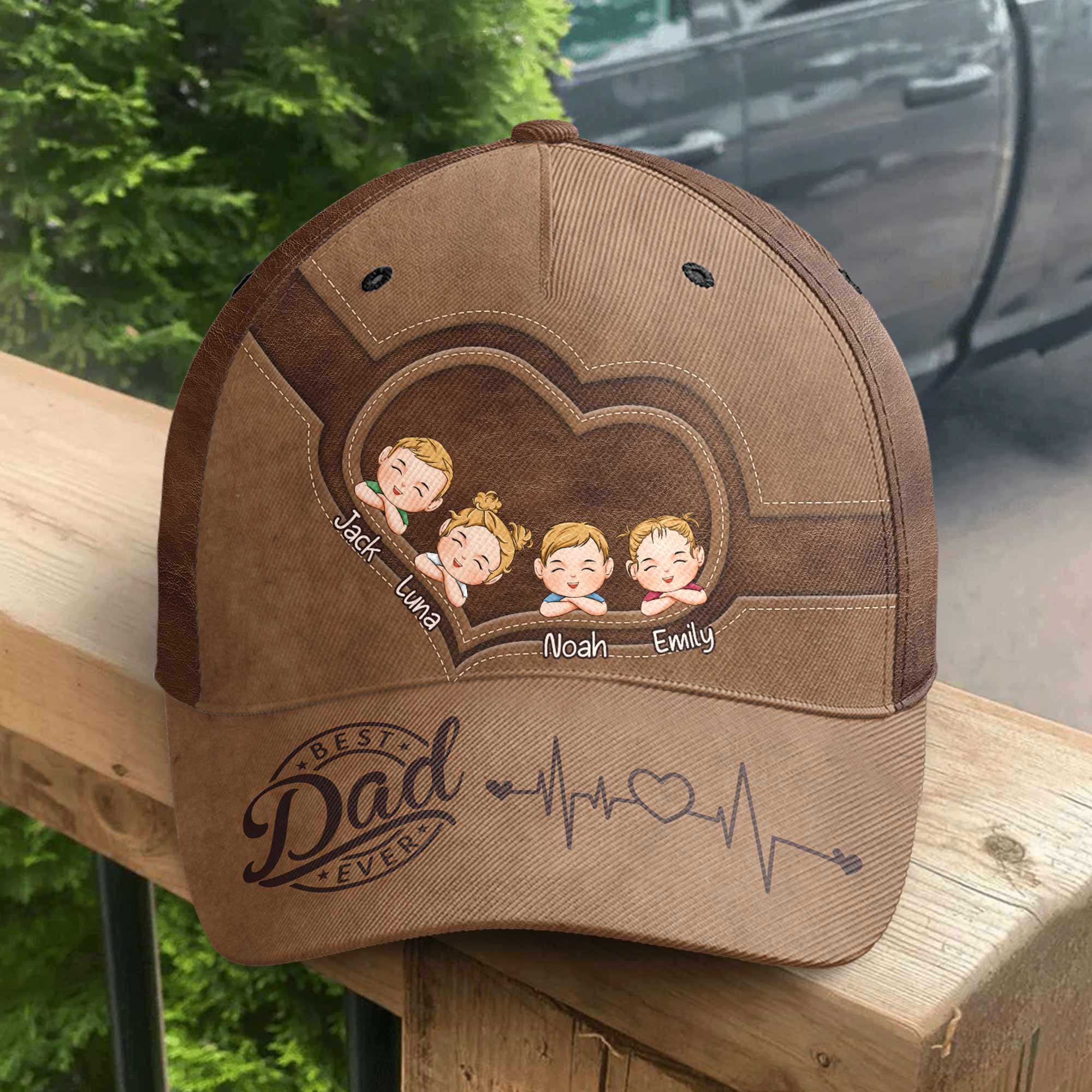 Best Dad Ever - Personalized Classic Cap - Gift For Husband