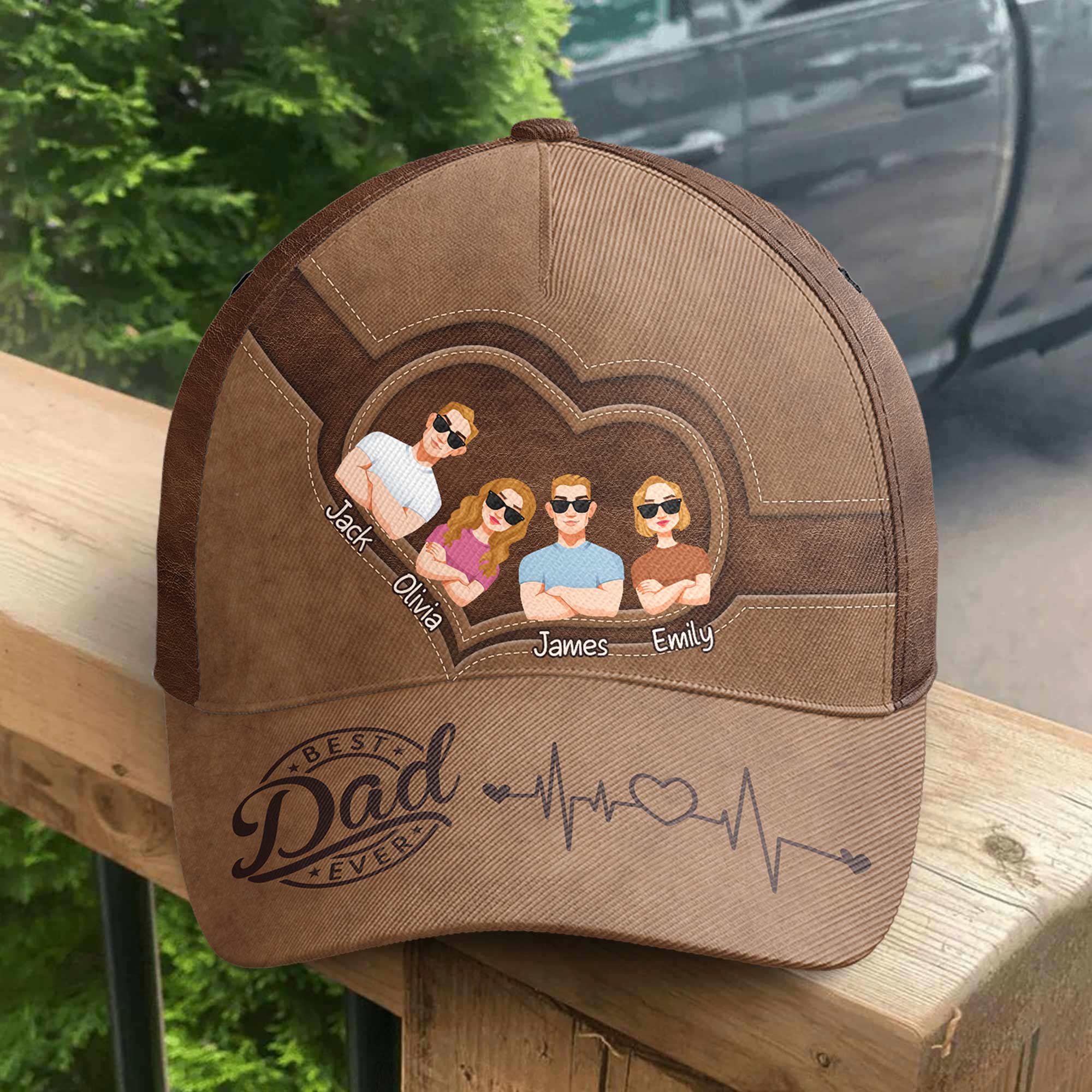 Best Dad Ever - Father's Day Gift Ideas From Daughter, Son - Personalized Classic Cap - Gift For Dad