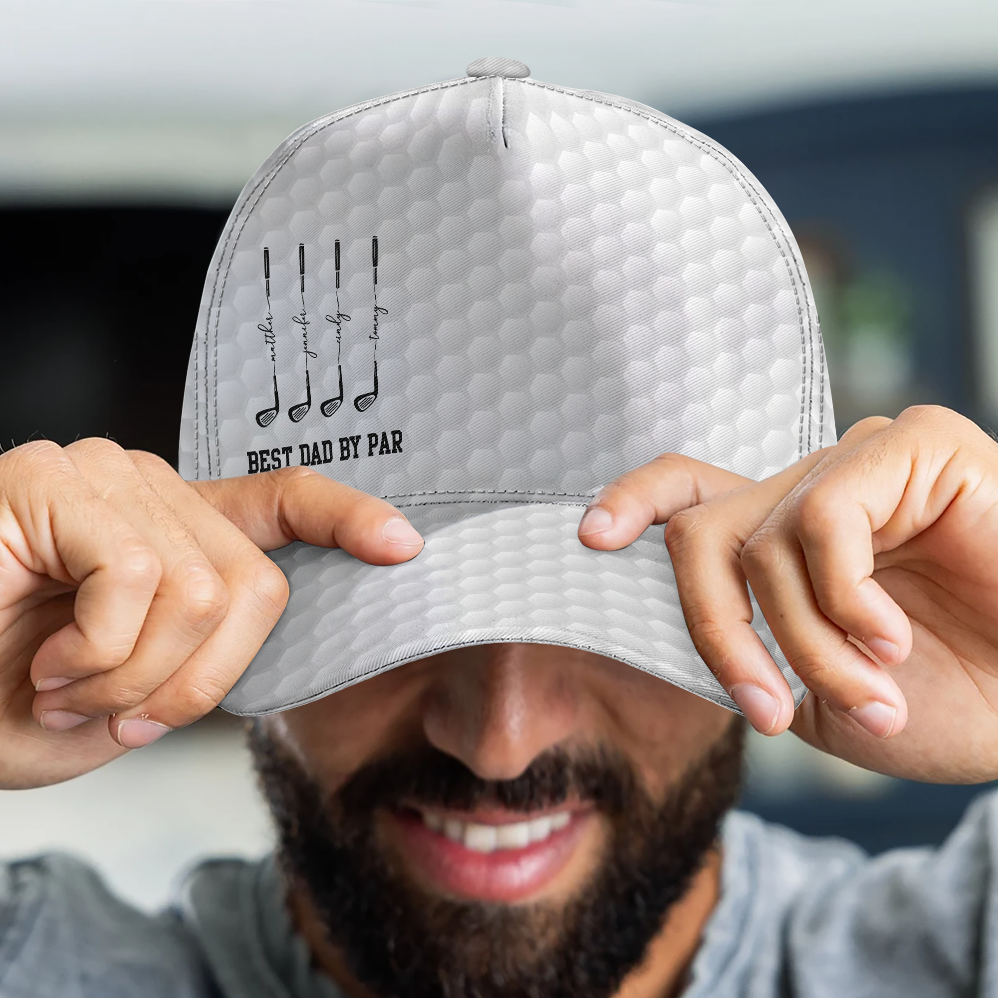 Best Dad By Par, Best Grandpa By Par - Personalized Cap
