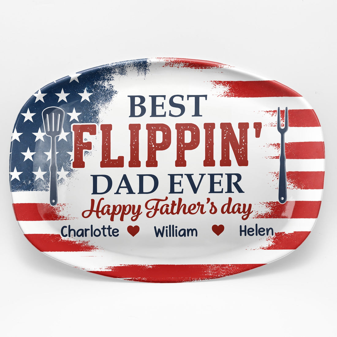 Best Flippin' Dad Ever Gift For Dad, Husband - Personalized Platter