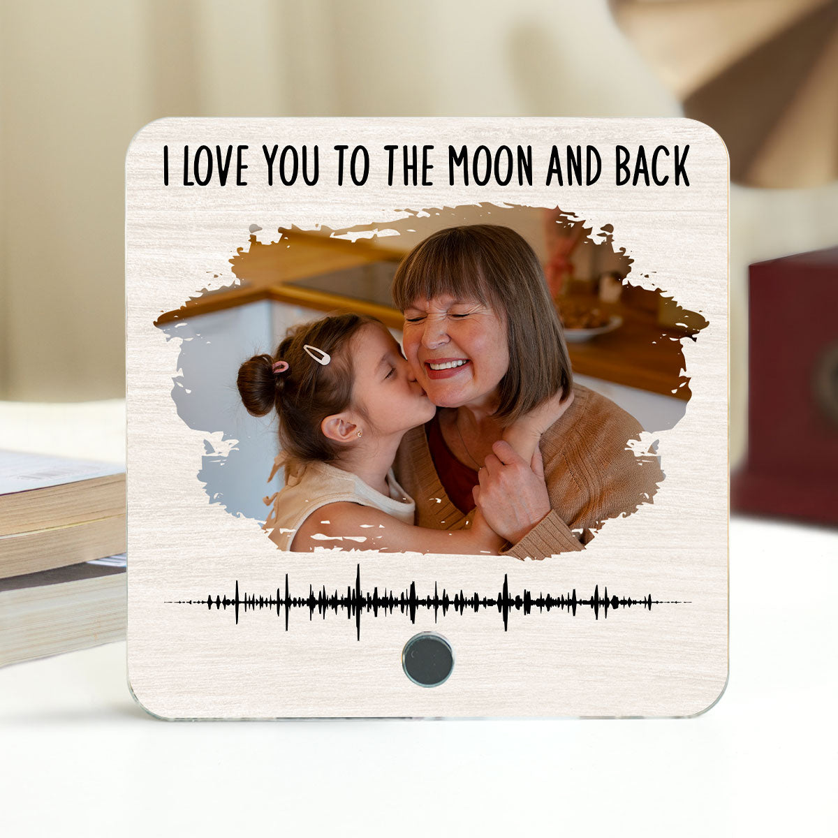 Voice Recording Memo Unique Keepsake For Mom Grandma Personalized Music Fridge Magnet, Gift
