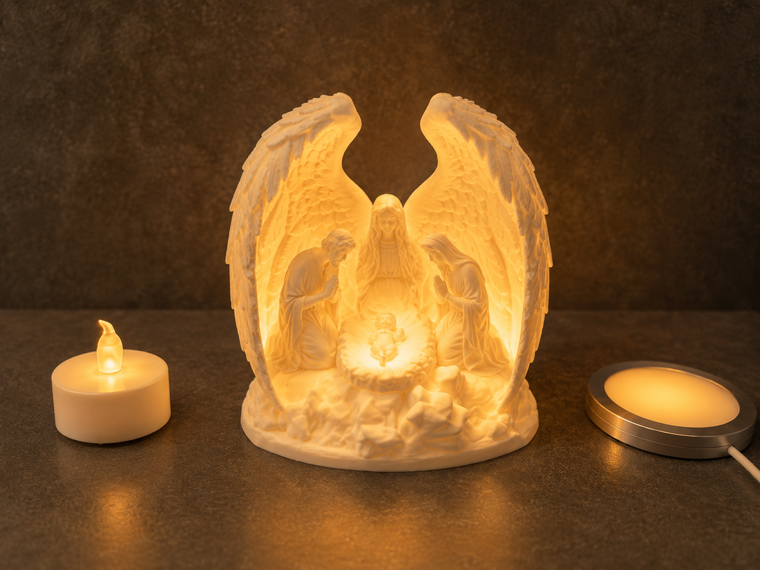 Illuminated Nativity Scene