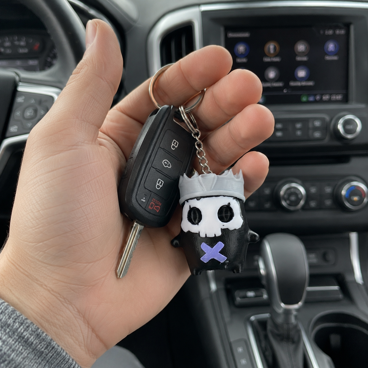 3D Printed Mini Character Keychain, 2.4 Inch PLA Bag Charm, Backpack Accessory, Multiple Designs