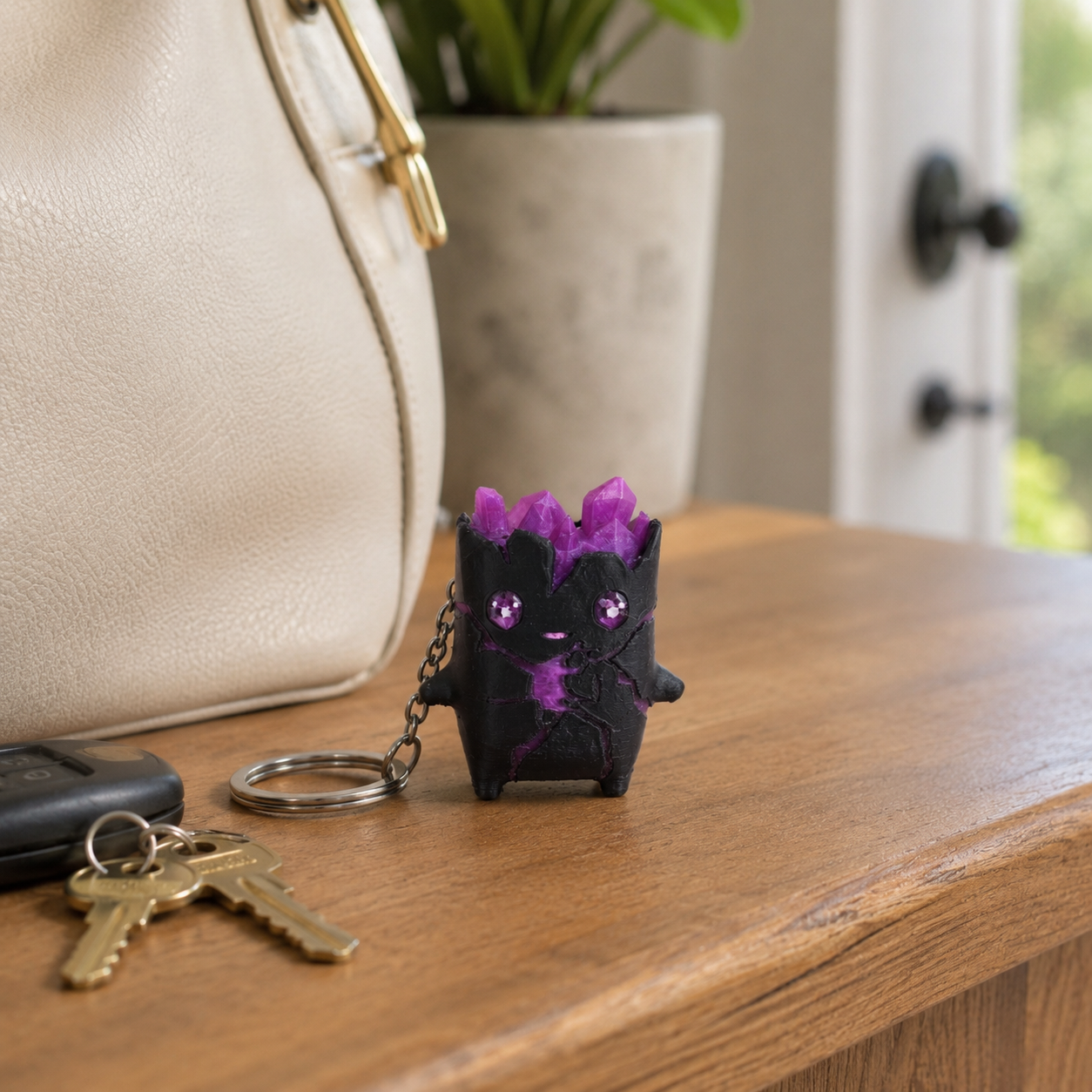 3D Printed Mini Character Keychain, 2.4 Inch PLA Bag Charm, Backpack Accessory, Multiple Designs