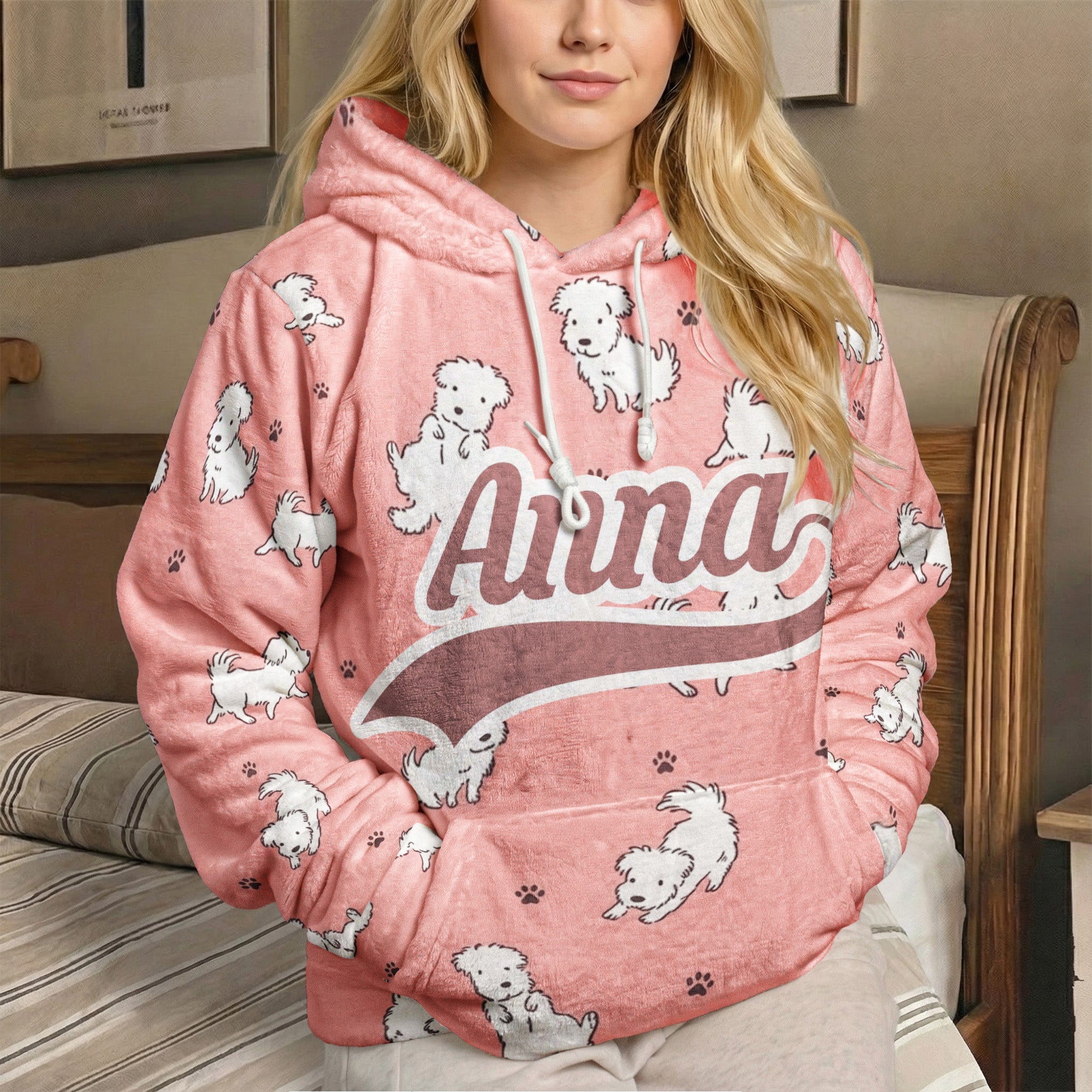 Custom Pattern And Name Gift For Kids - Personalized Hoodie