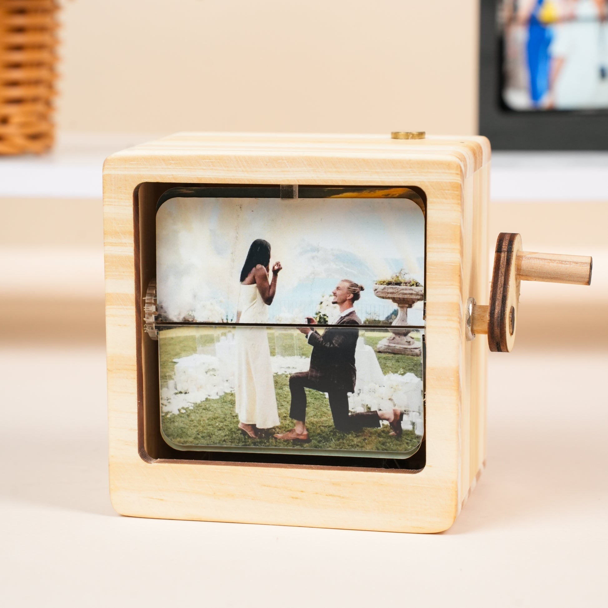 Personalized Flip Photo Box – Capture Moments, Forever – TheRCrafts