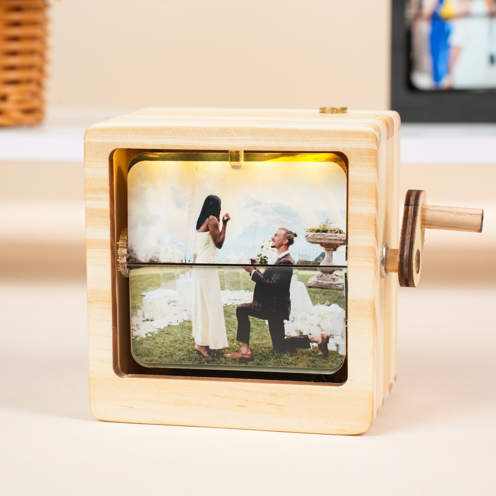 Personalized Flip Photo Box – Capture Moments, Forever – TheRCrafts