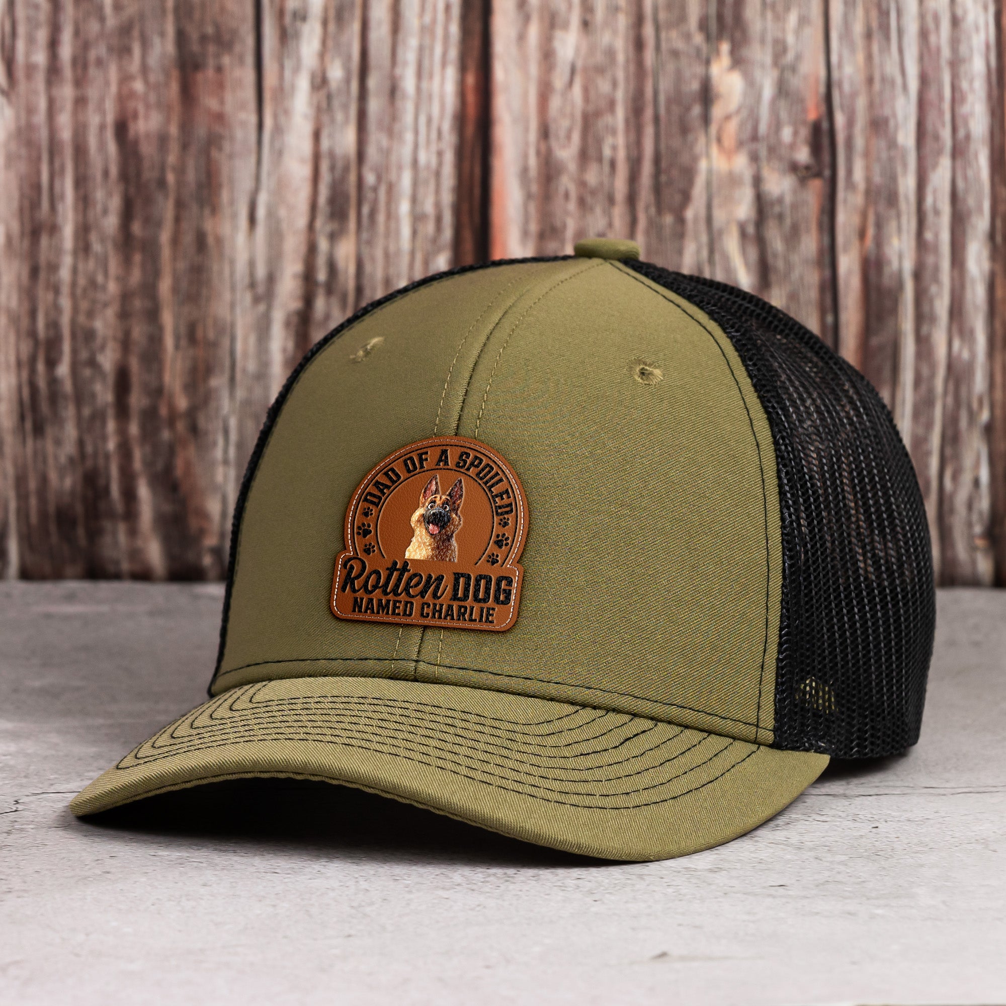 Dad Of Spoiled Rotten Dogs - Dog Lovers - Personalized Leather Patch Hat