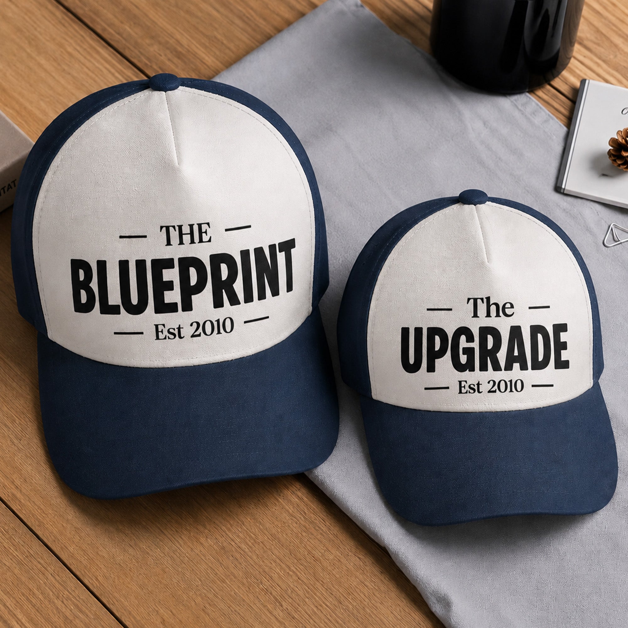Daddy & Me Prototype Version 2, Father & Son, Daughter Matching Hat - Personalized Cap