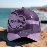 Grandma Mom Kids Handprints - Personalized Classic Cap