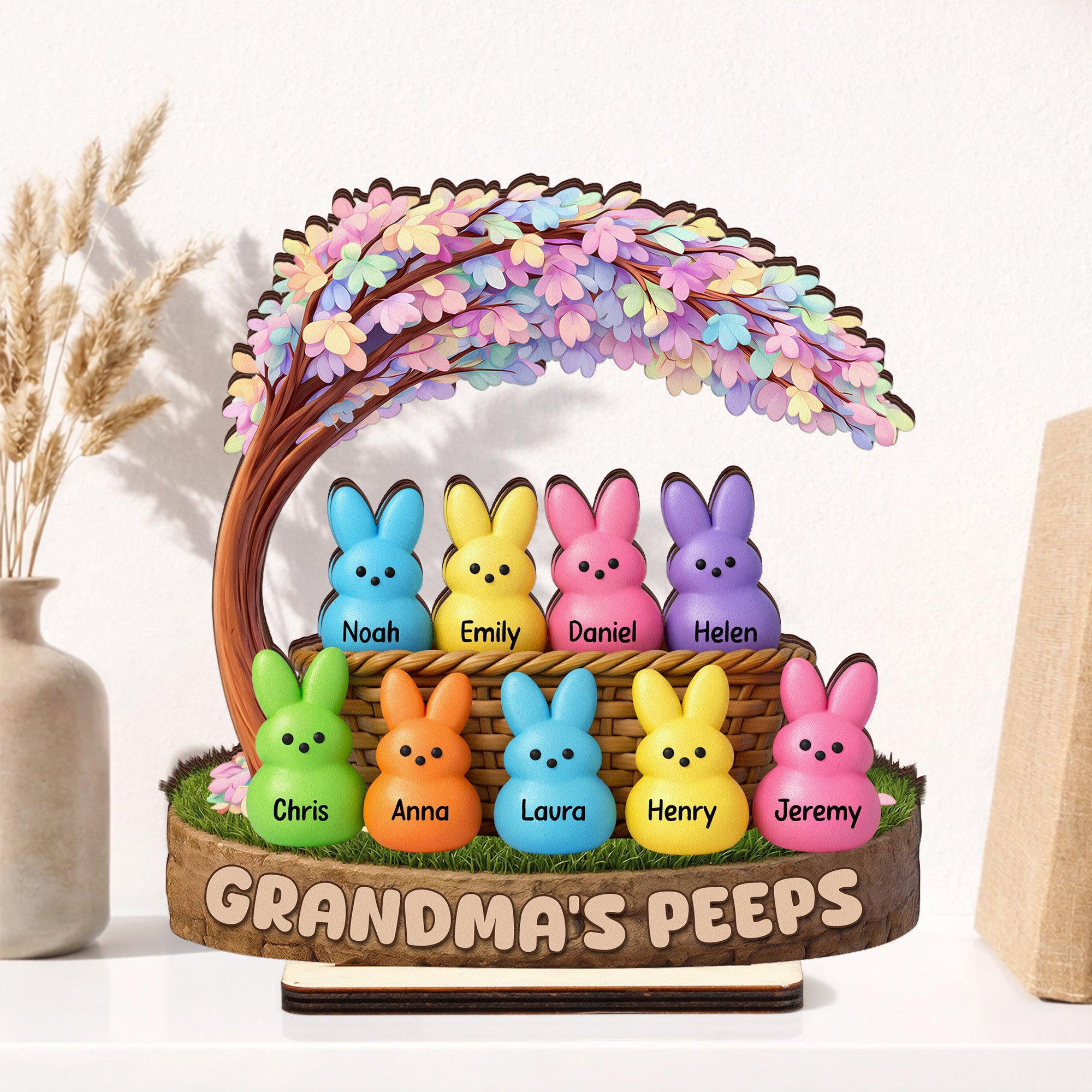 Grandma's Peeps Easter - Personalized Wooden Plaque