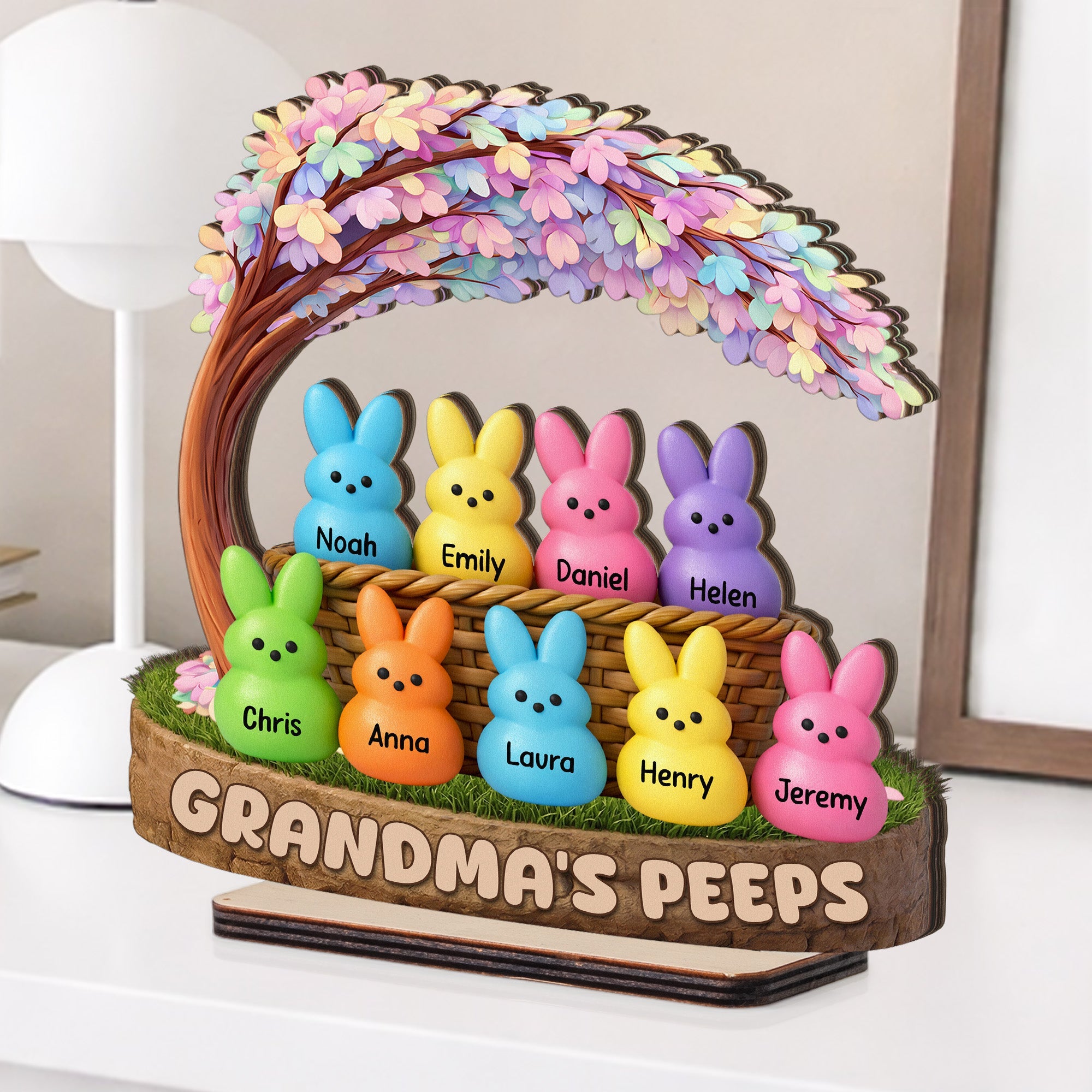 Grandma's Peeps Easter - Personalized Wooden Plaque