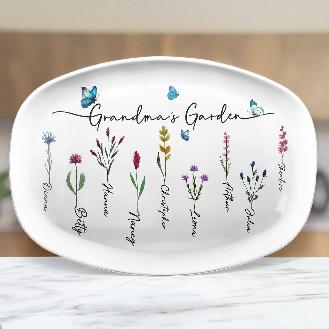 Grandma's Garden - Personalized Platter