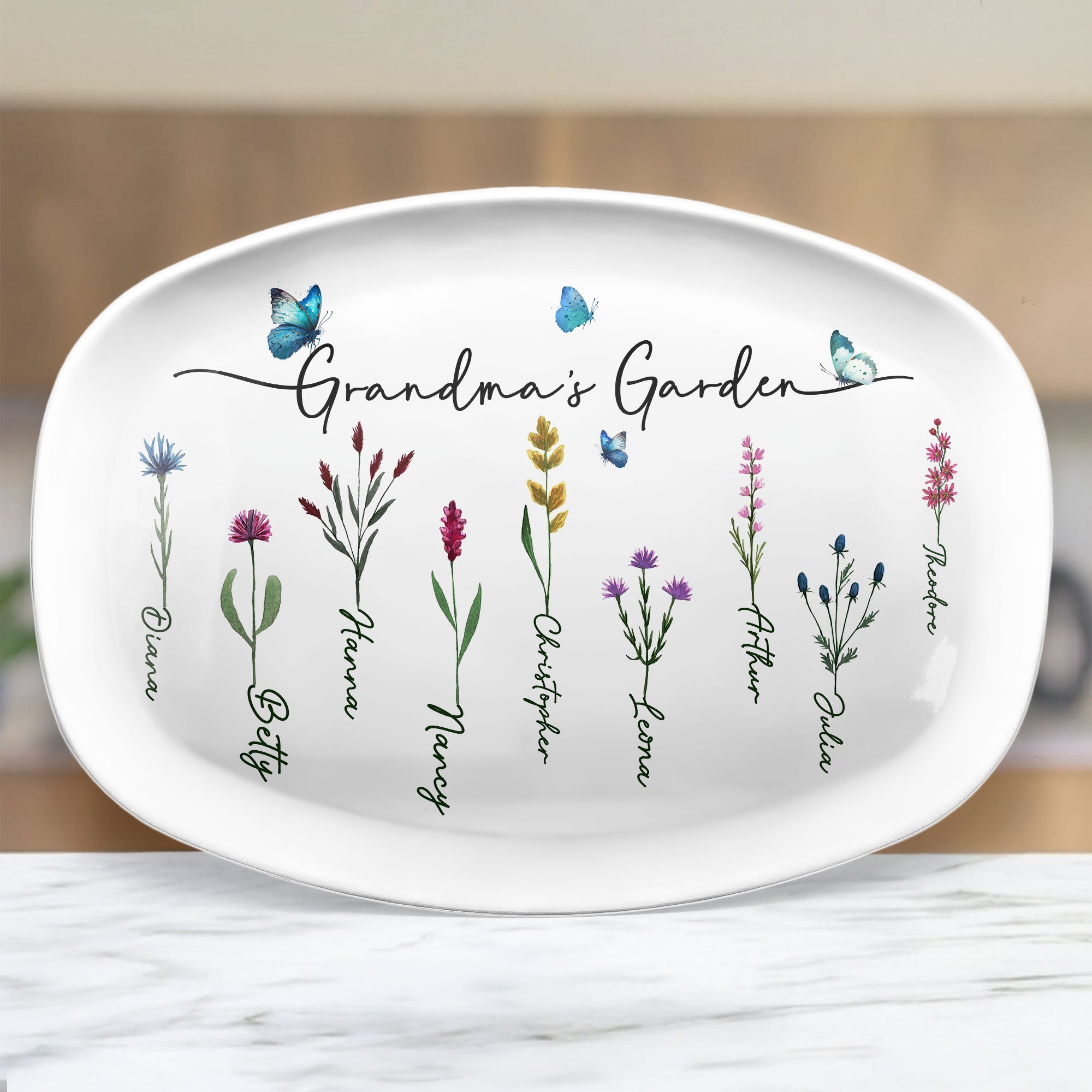 Grandma's Garden - Personalized Platter