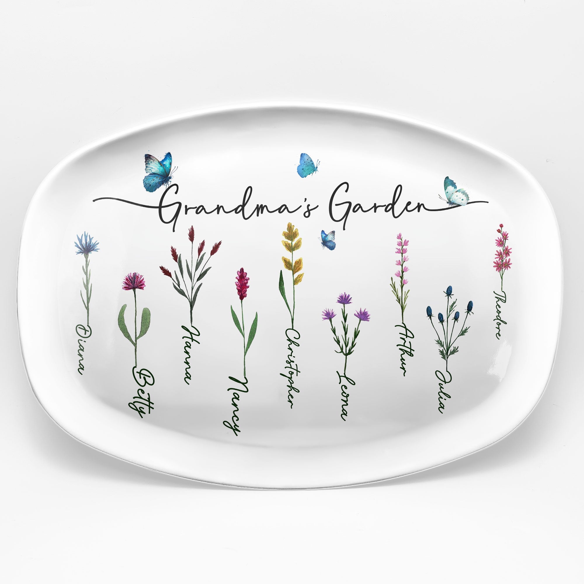 Grandma's Garden - Personalized Platter
