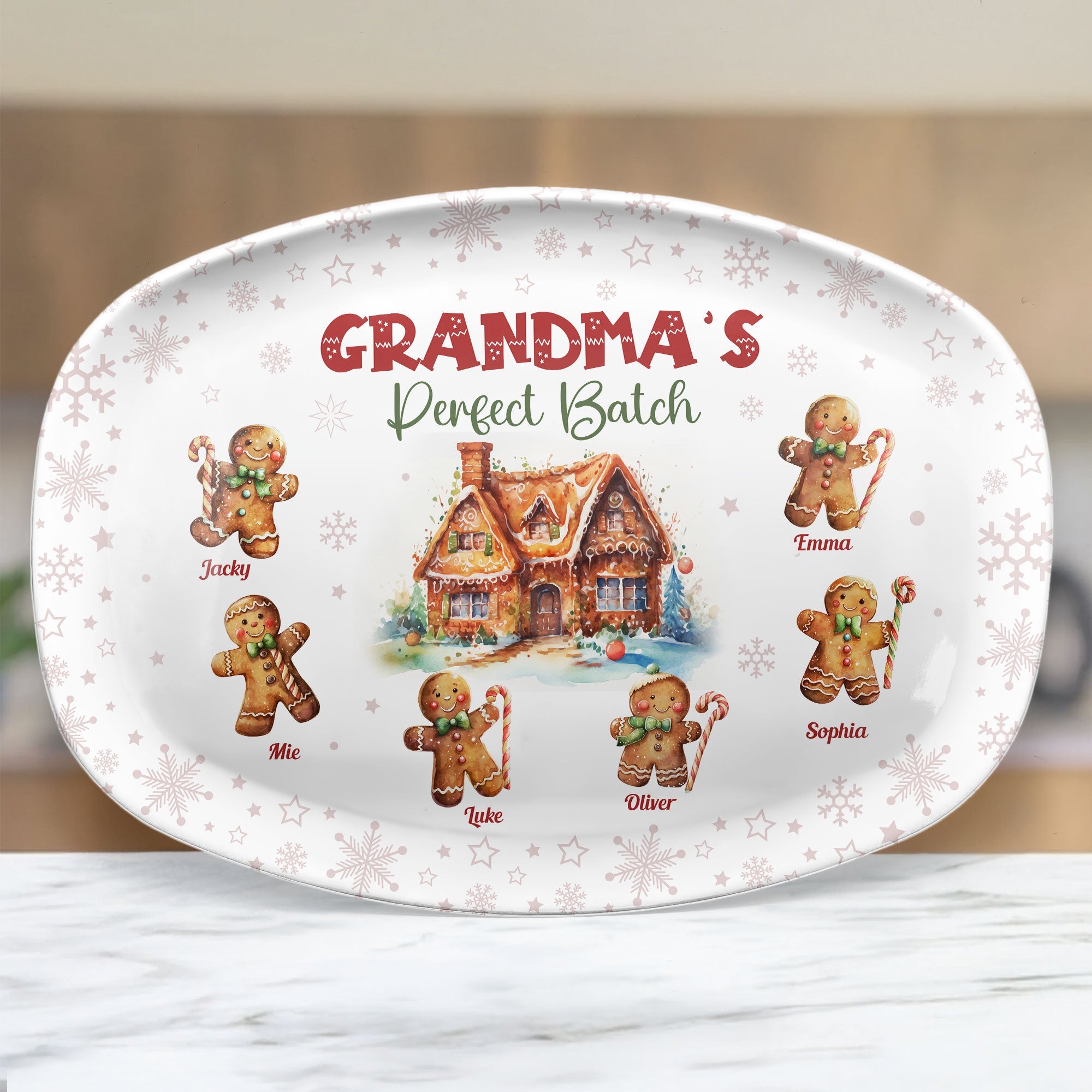 Grandma's Perfect Batch - Personalized Platter - Gift For Grandma