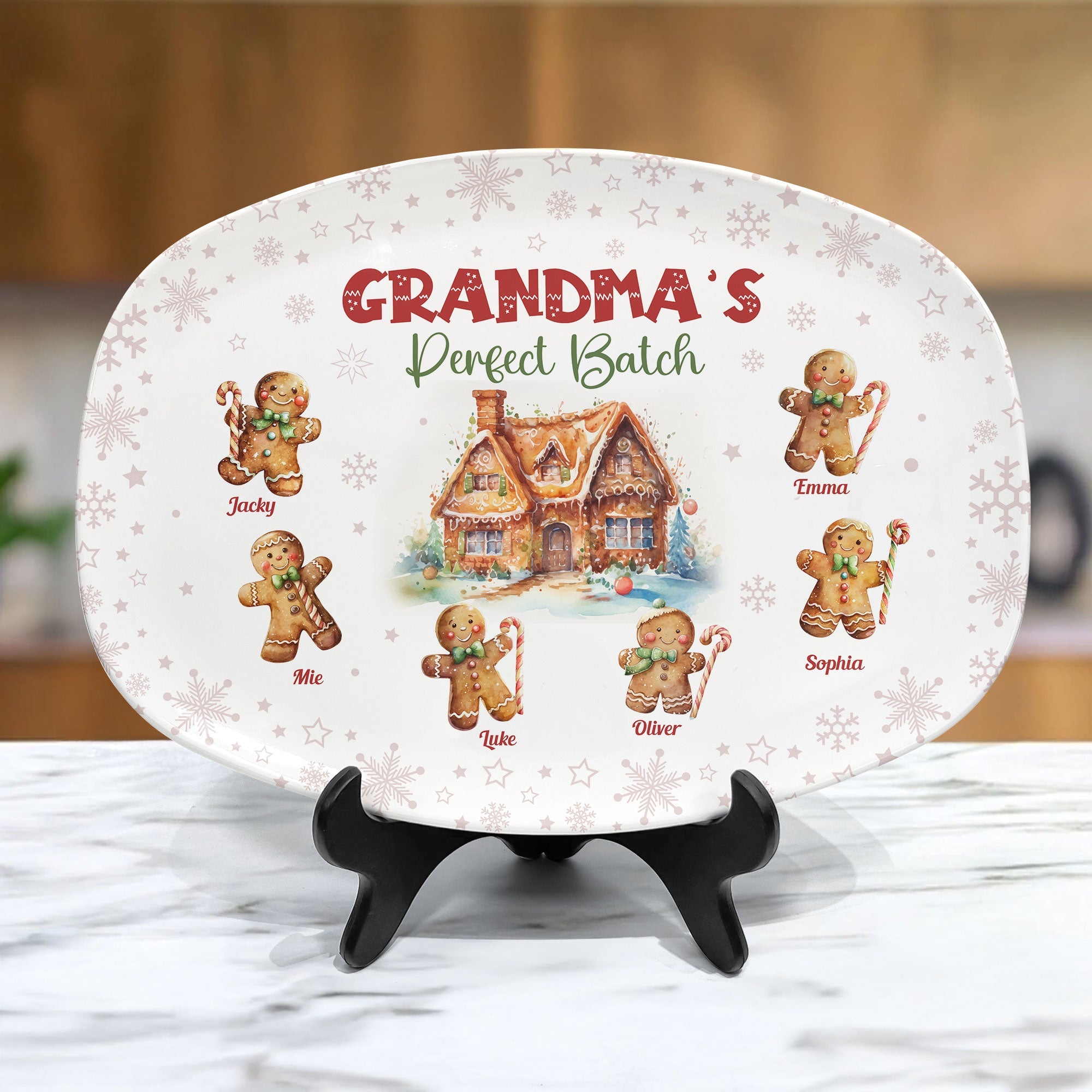 Grandma's Perfect Batch - Personalized Platter - Gift For Grandma