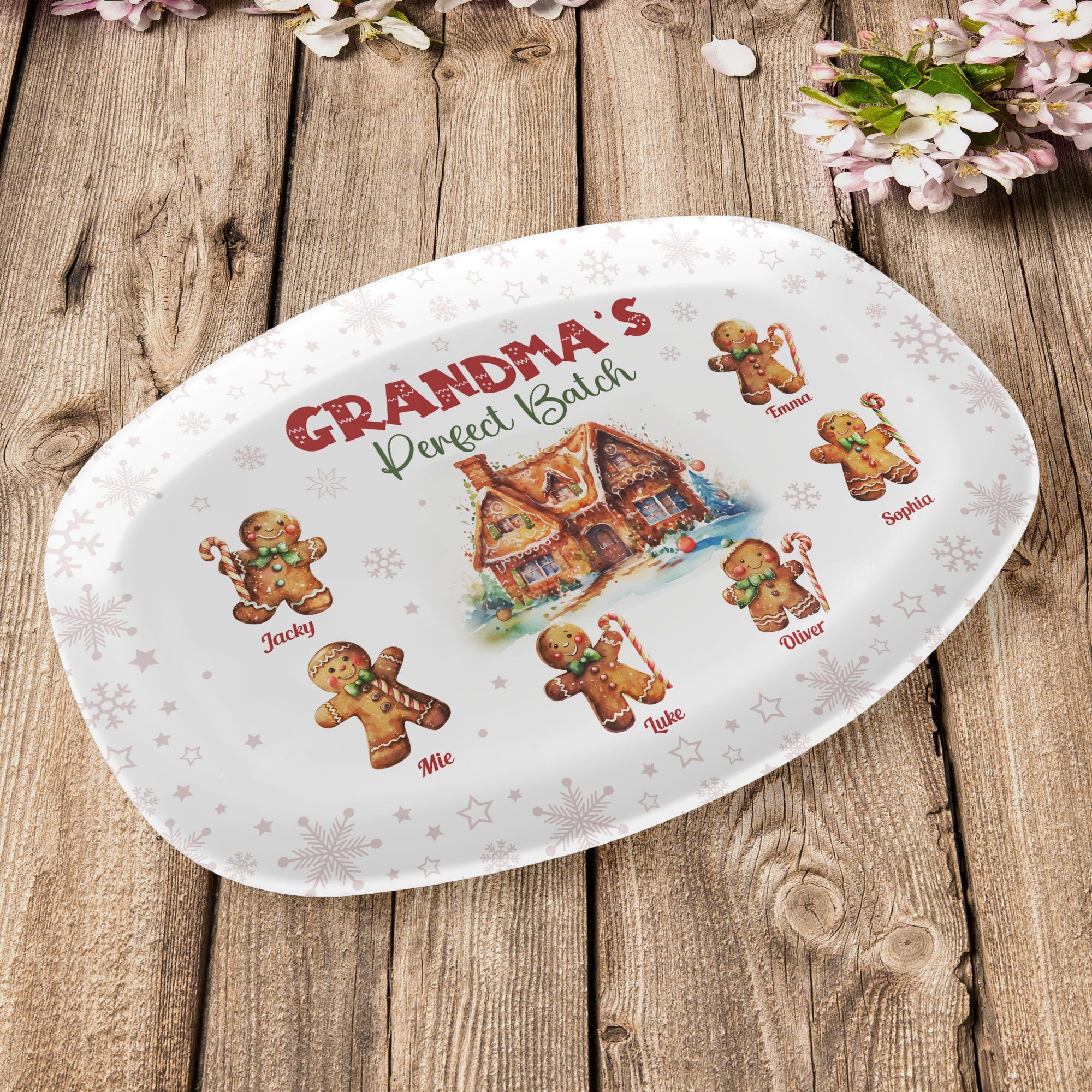 Grandma's Perfect Batch - Personalized Platter - Gift For Grandma