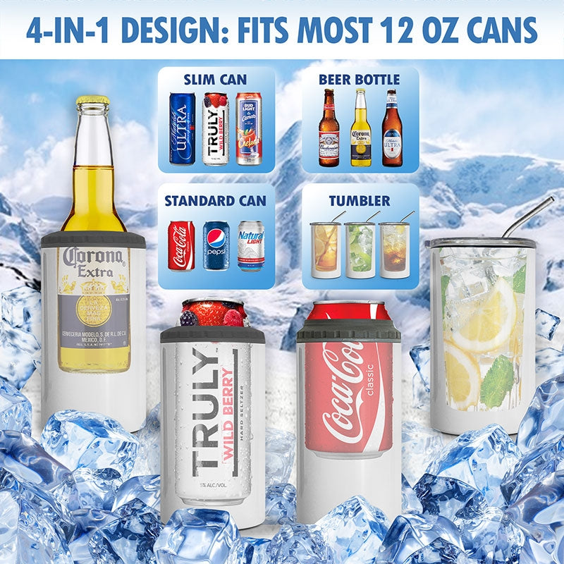 Doll Besties Go Together Like Drunk And Disorderly Personalized 4 In 1 Can Cooler
