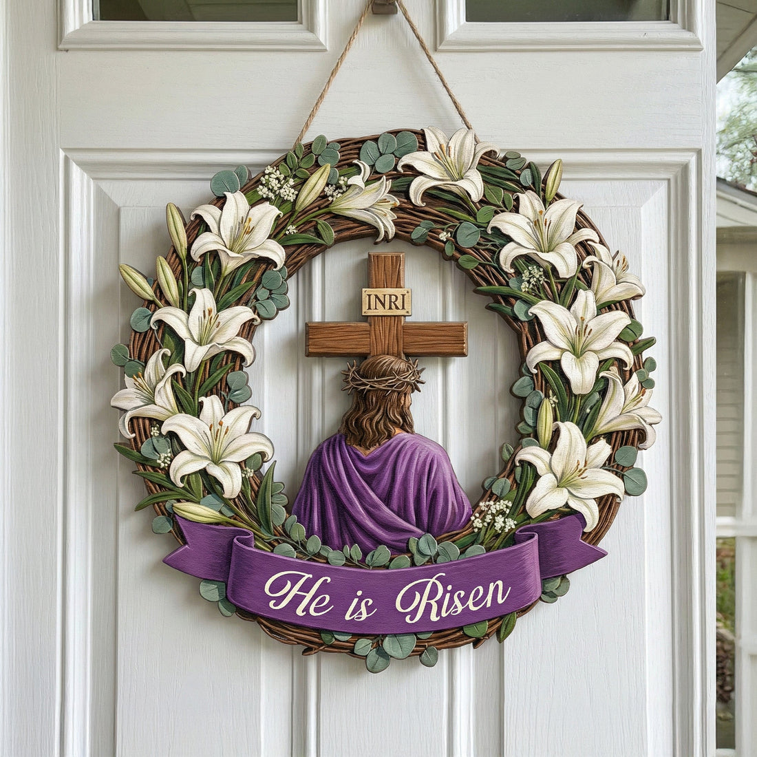 He Is Risen - The Resurrection Of Jesus Easter Season - Personalized Wood Sign