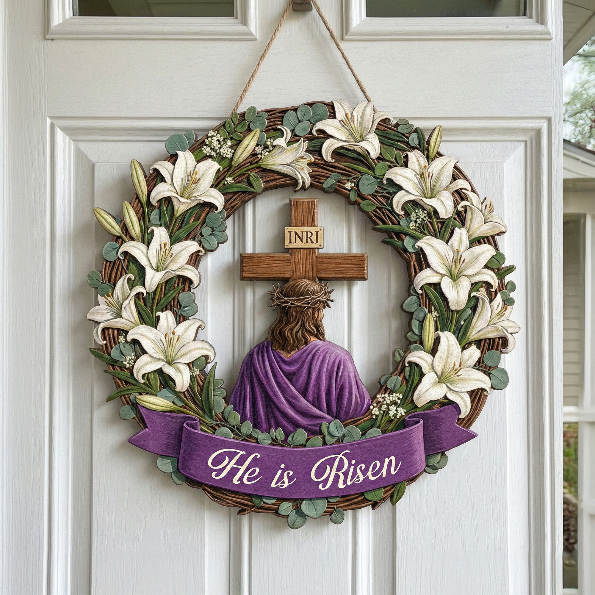 He Is Risen - The Resurrection Of Jesus Easter Season - Personalized Wood Sign