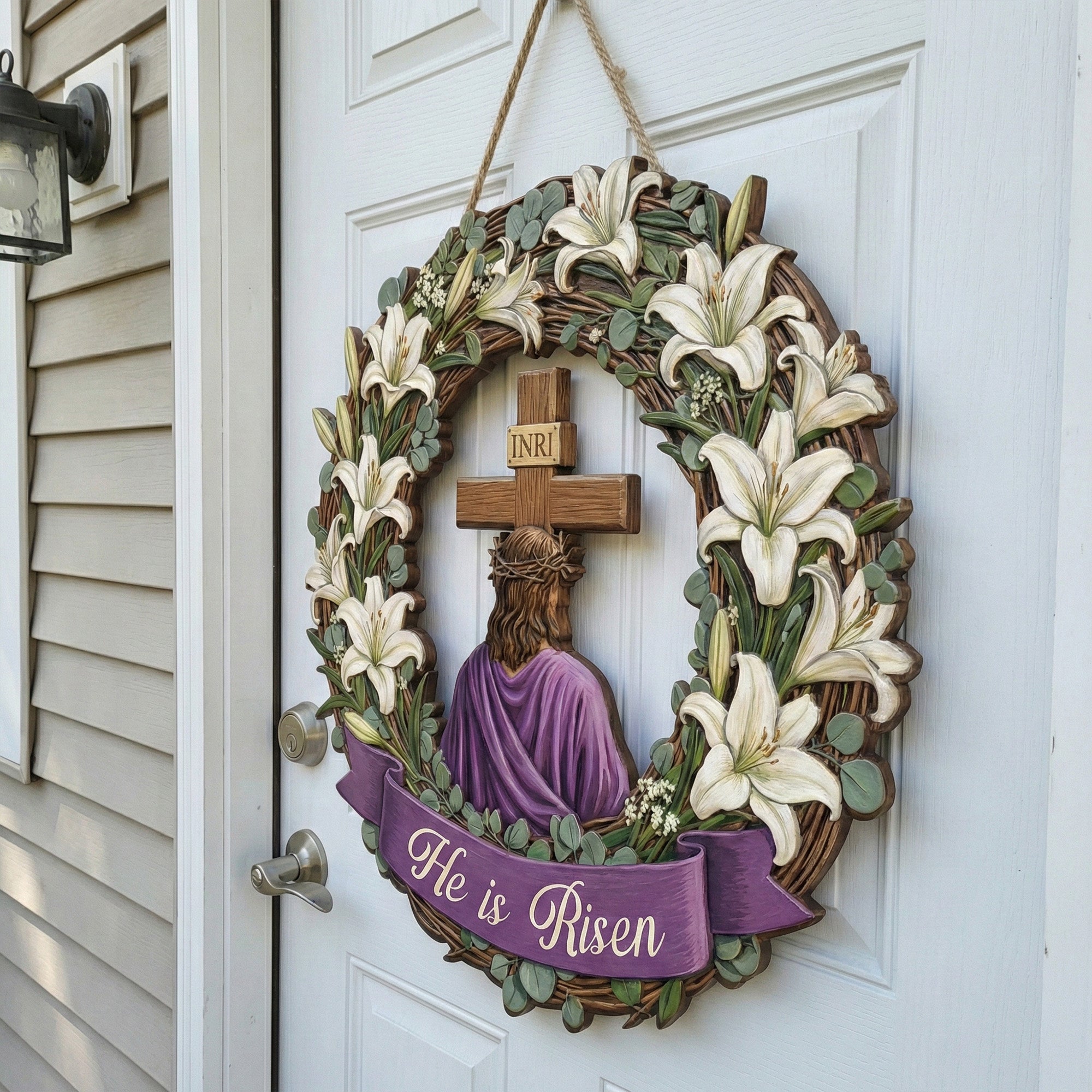 He Is Risen - The Resurrection Of Jesus Easter Season - Personalized Wood Sign