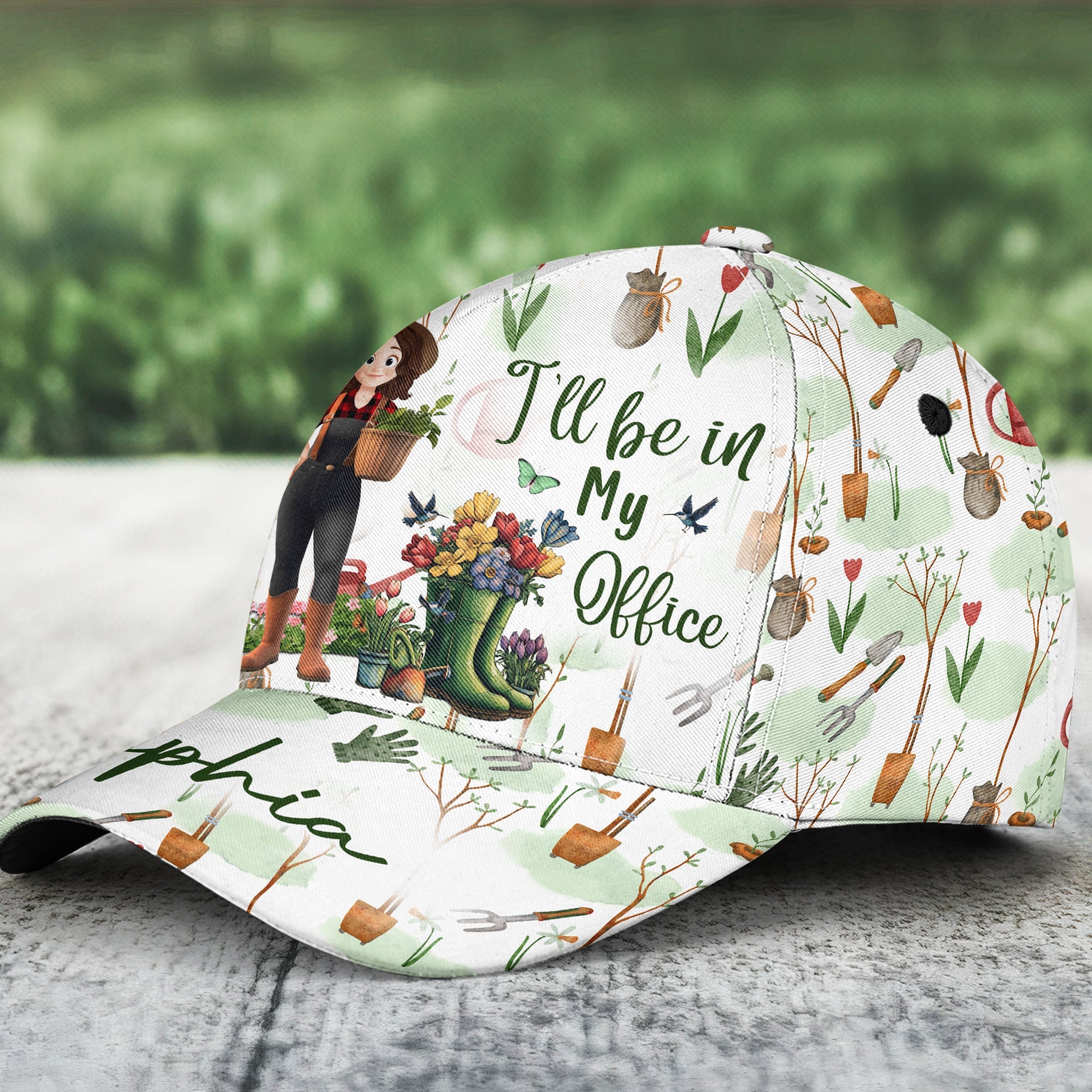 I'll Be In My Office Cartoon Version - Personalized Classic Cap