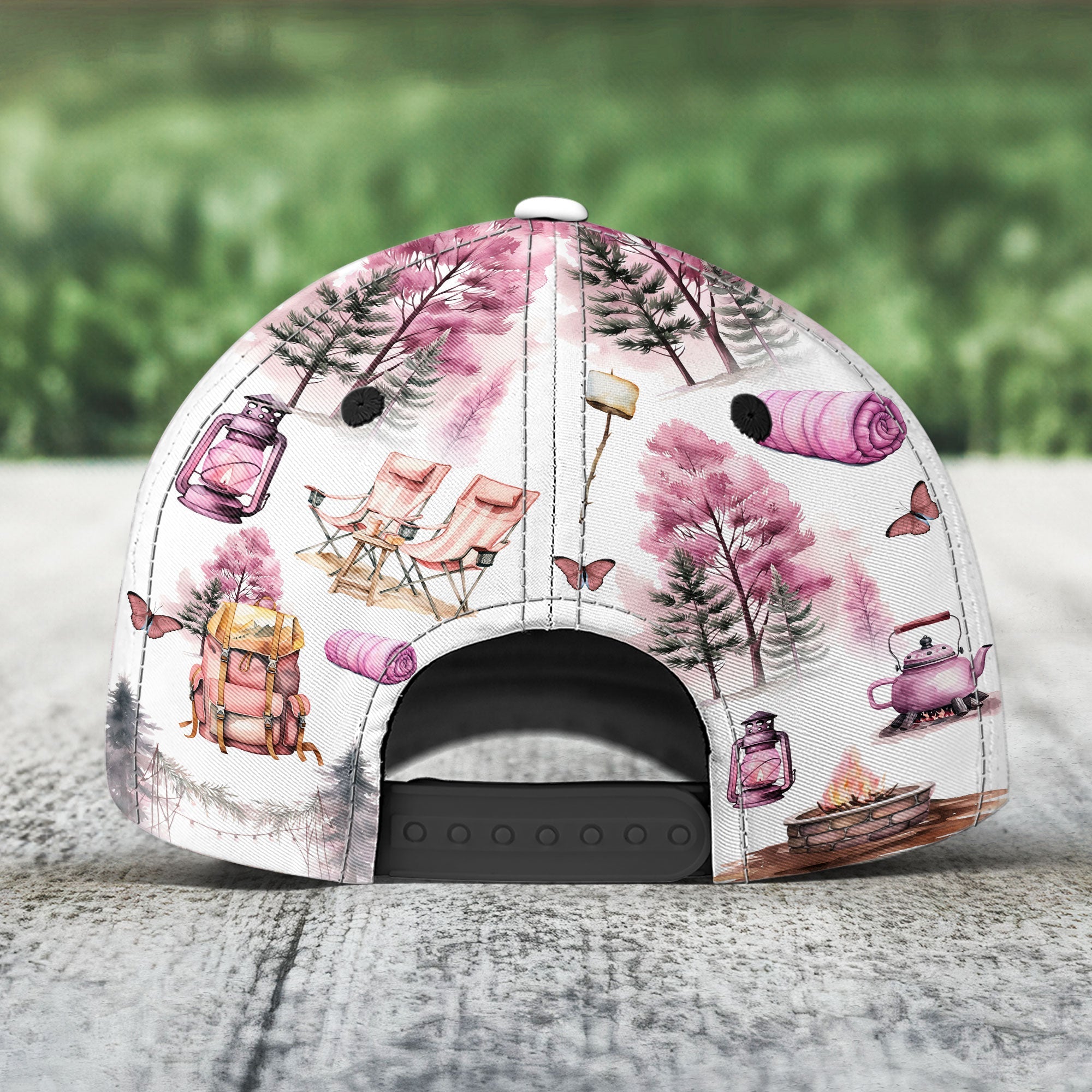 Just A Girl Who Loves Camping Camping Queen Coquette Ver - Personalized Classic Cap