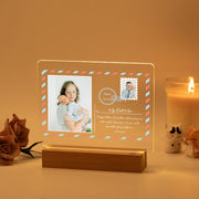 Personalized Postcard Style LED Light for Mother’s Day