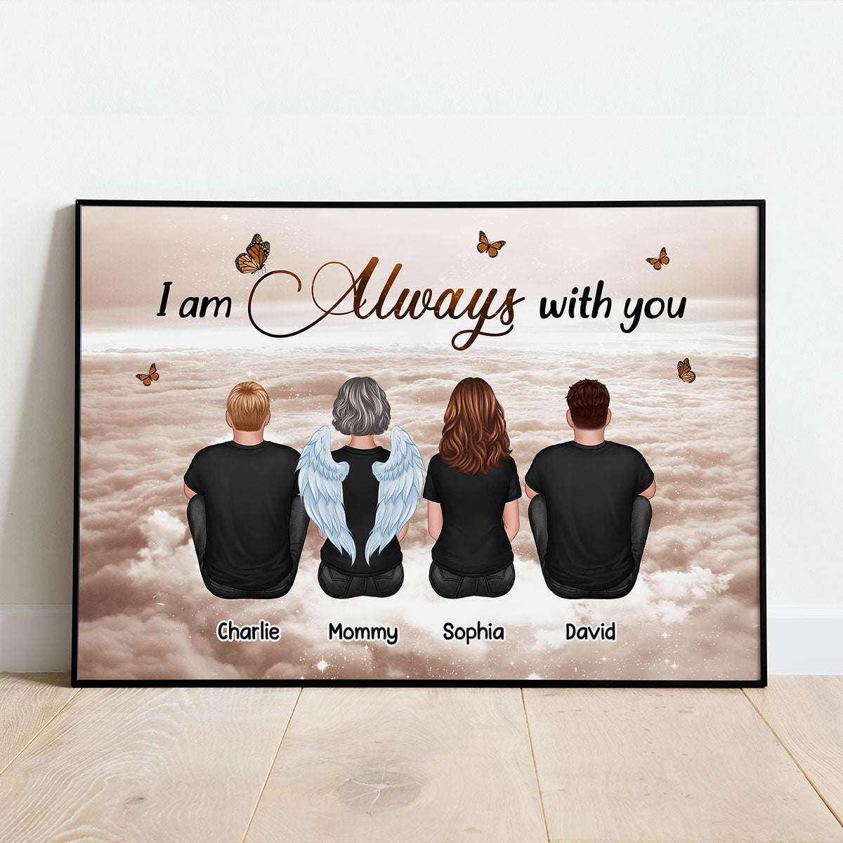 Always With You Sky Family Members, Memorial - Personalized Poster