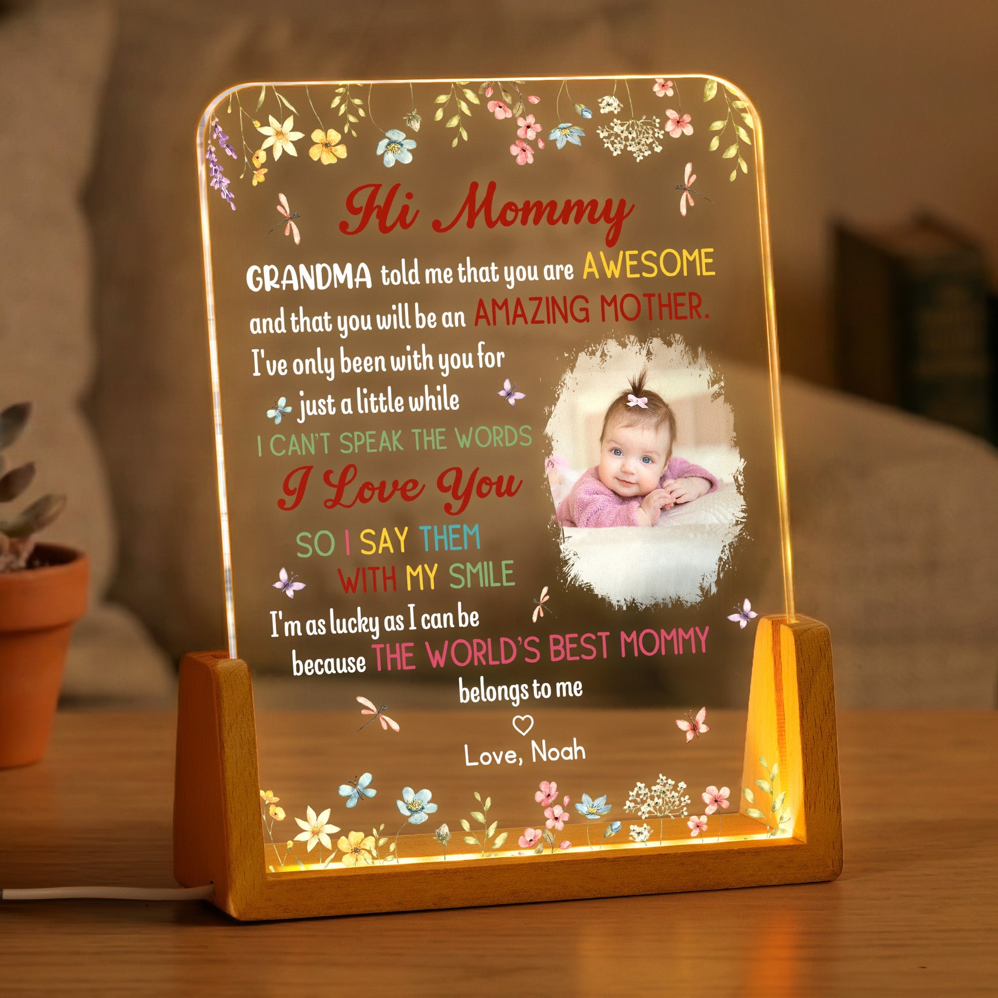 New Mom Mother's Day Gift The Best Mommy Belongs To Me - Personalized Night Light