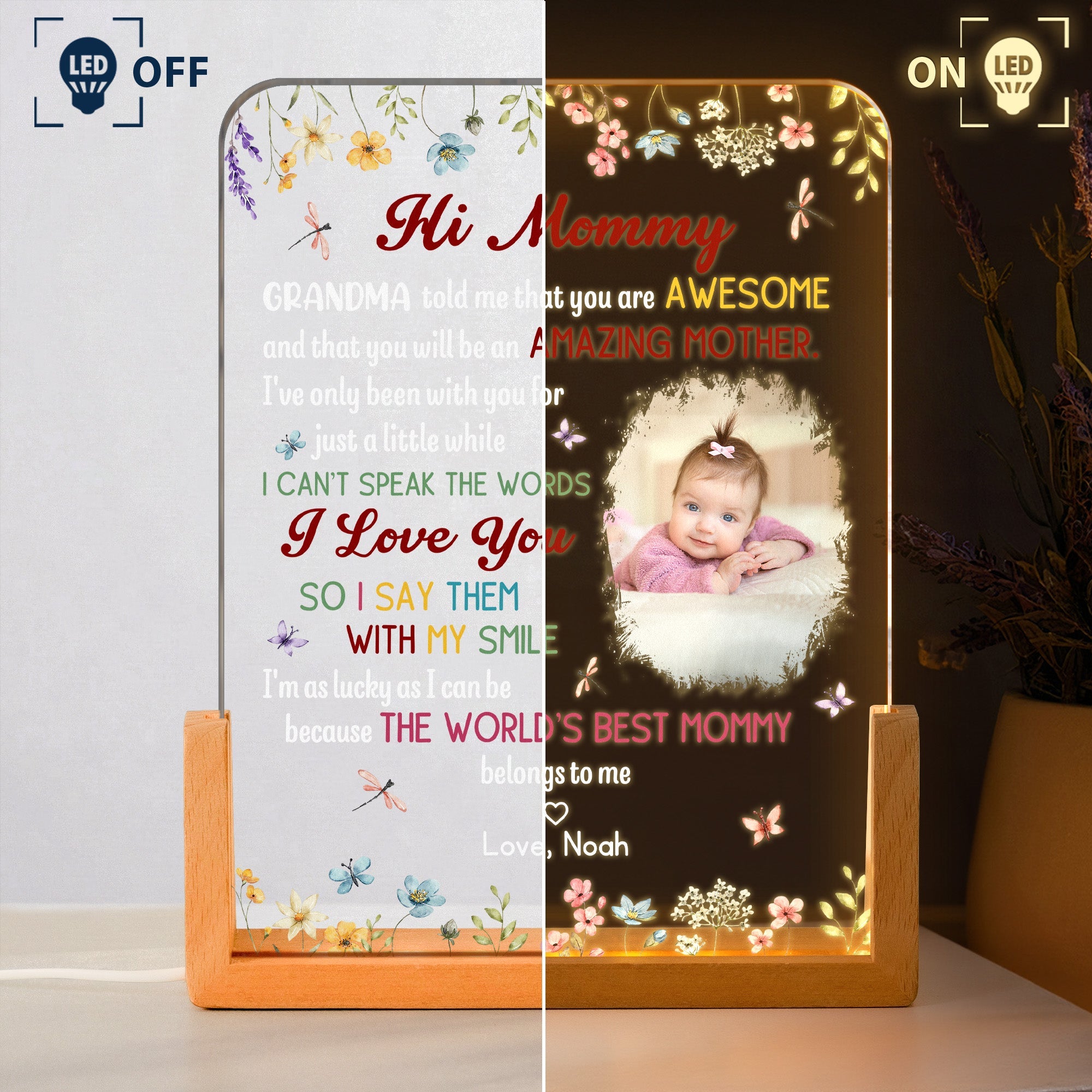 New Mom Mother's Day Gift The Best Mommy Belongs To Me - Personalized Night Light