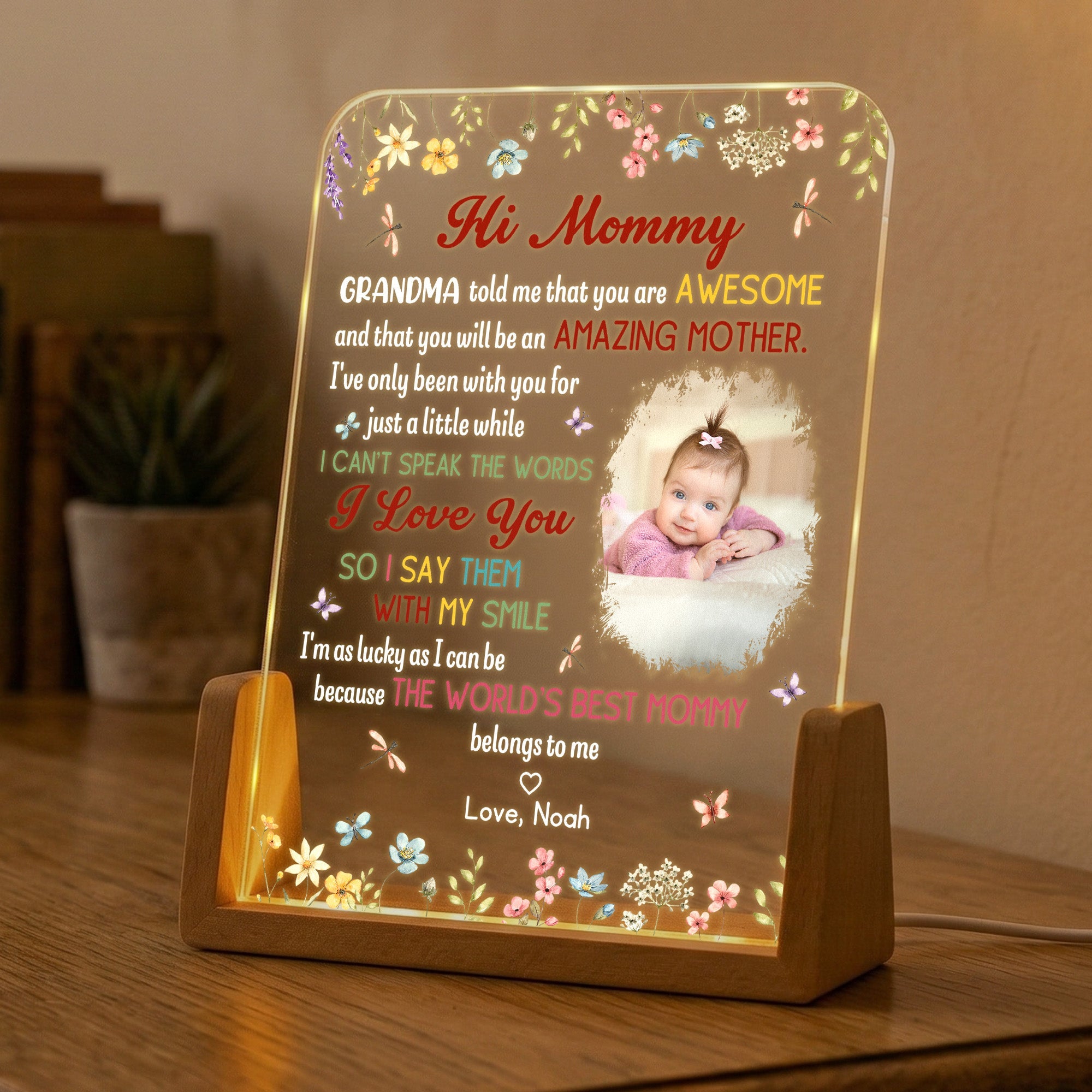 New Mom Mother's Day Gift The Best Mommy Belongs To Me - Personalized Night Light