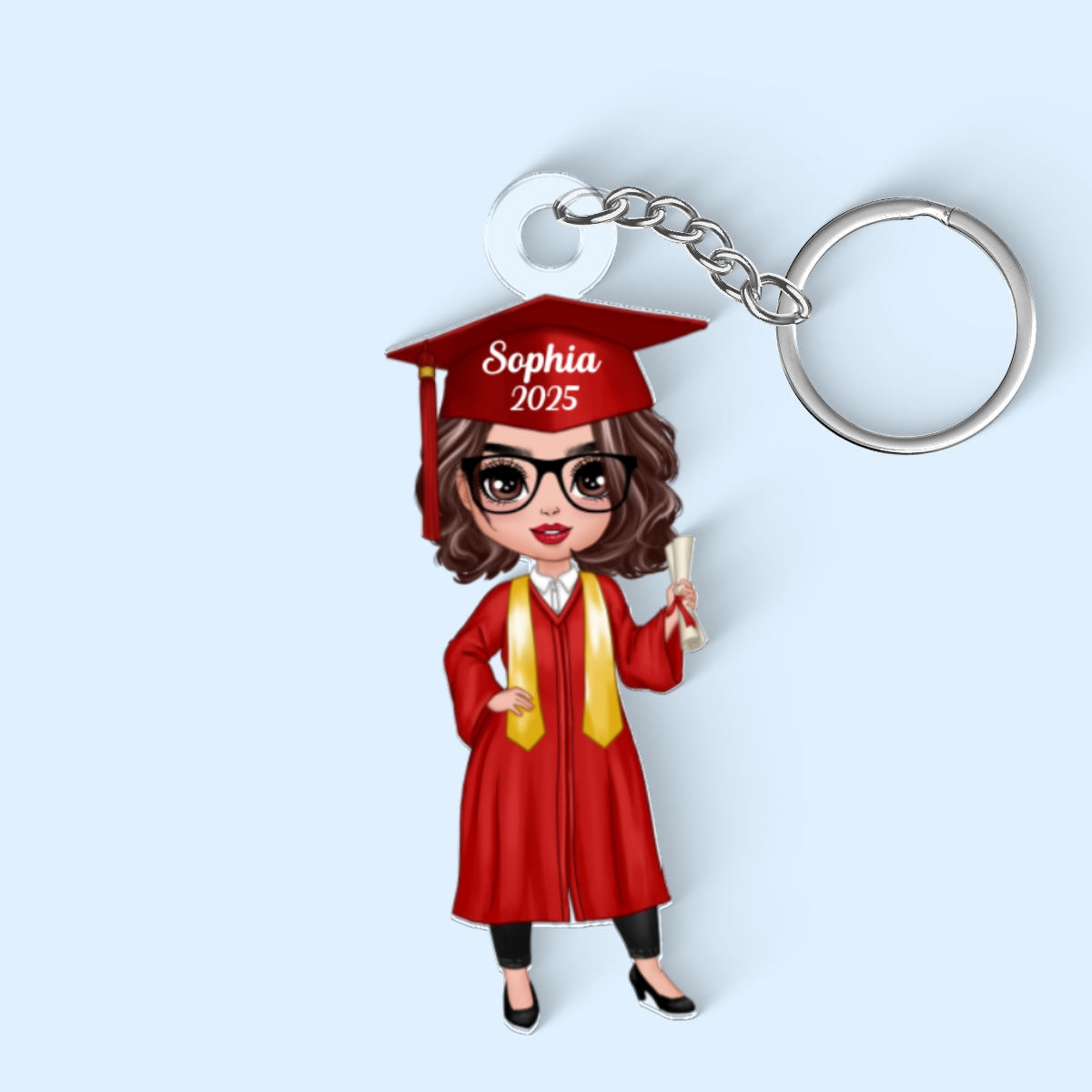 Class Of 2025 Senior Graduation Gift For  Daughter Personalized Acrylic Keychain